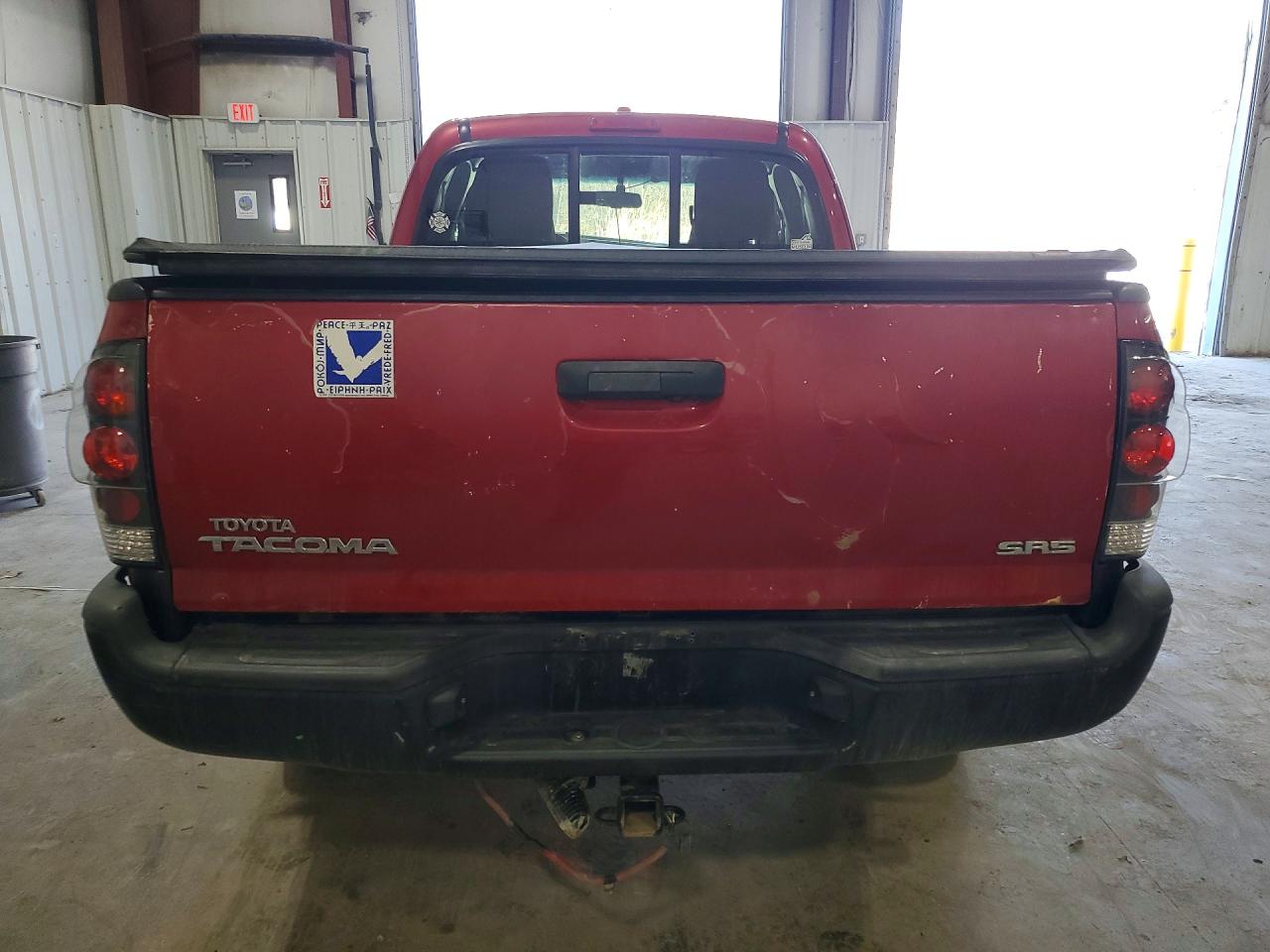 2009 Toyota Tacoma Access Cab Red vin: 5TEUX42N59Z611510