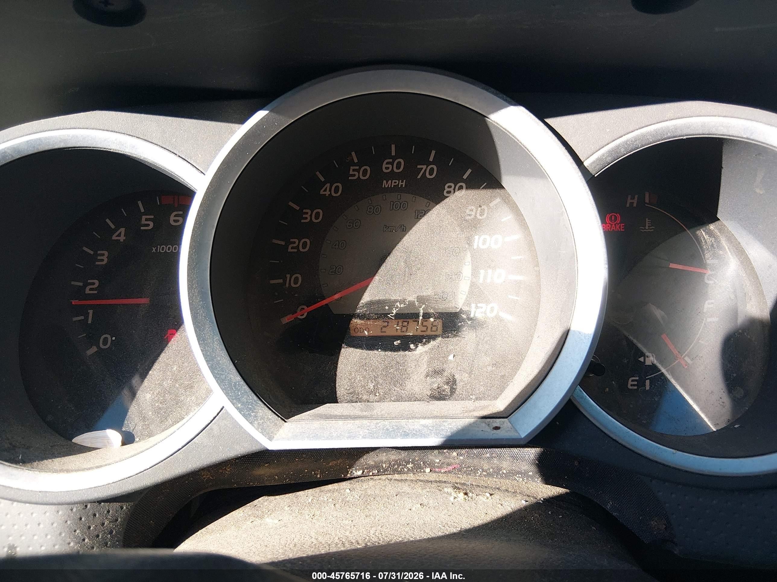 2007 Toyota Tacoma   Red vin: 5TEUX42N67Z325694