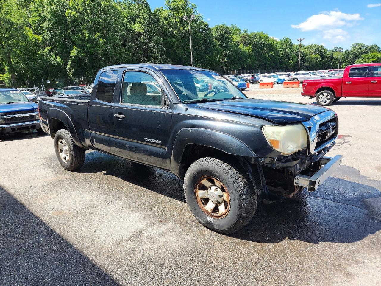 2005 Toyota Tacoma Access Cab Черный vin: 5TEUX42N75Z113254