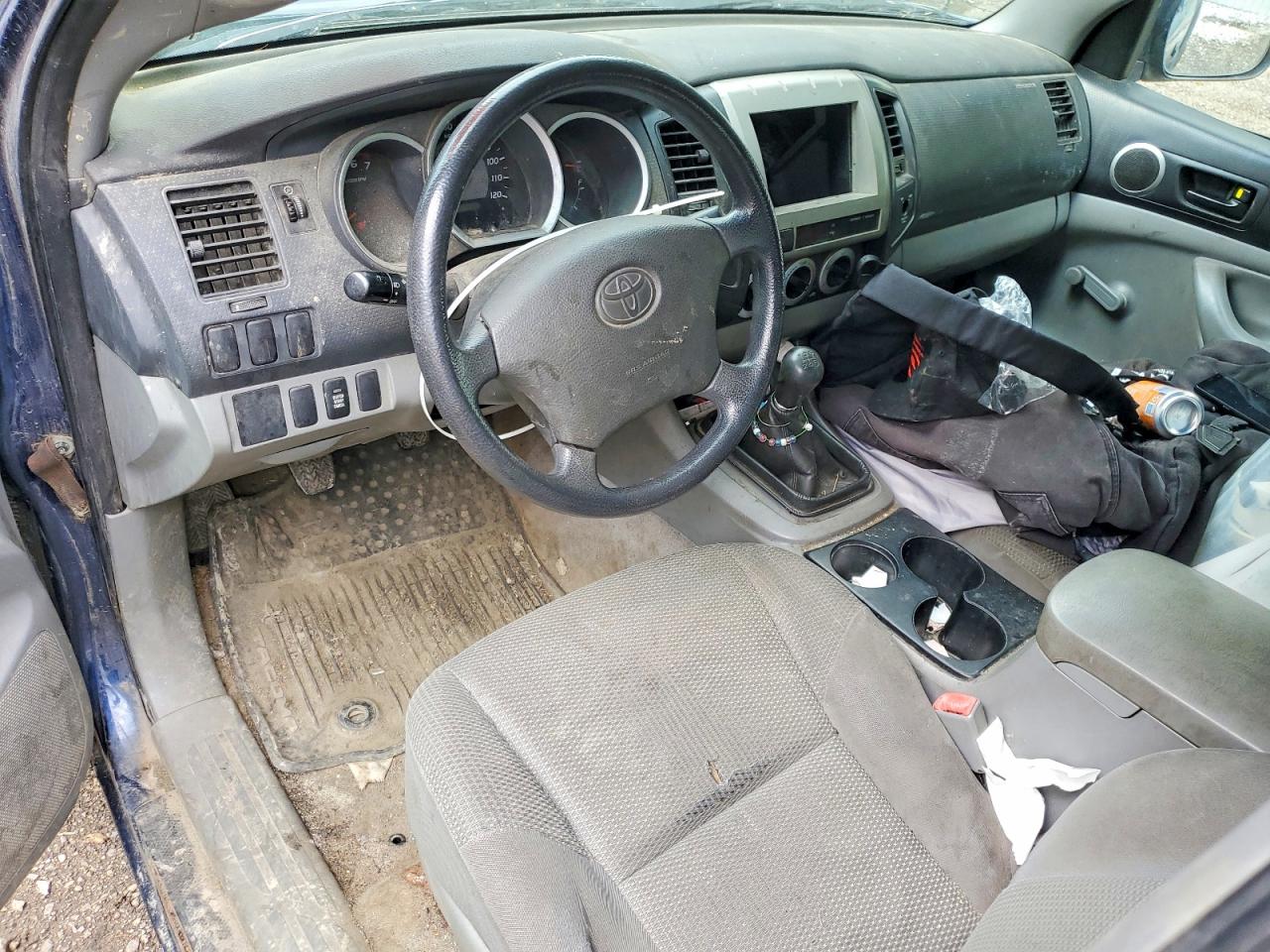 2007 Toyota Tacoma Access Cab Blue vin: 5TEUX42N87Z448428