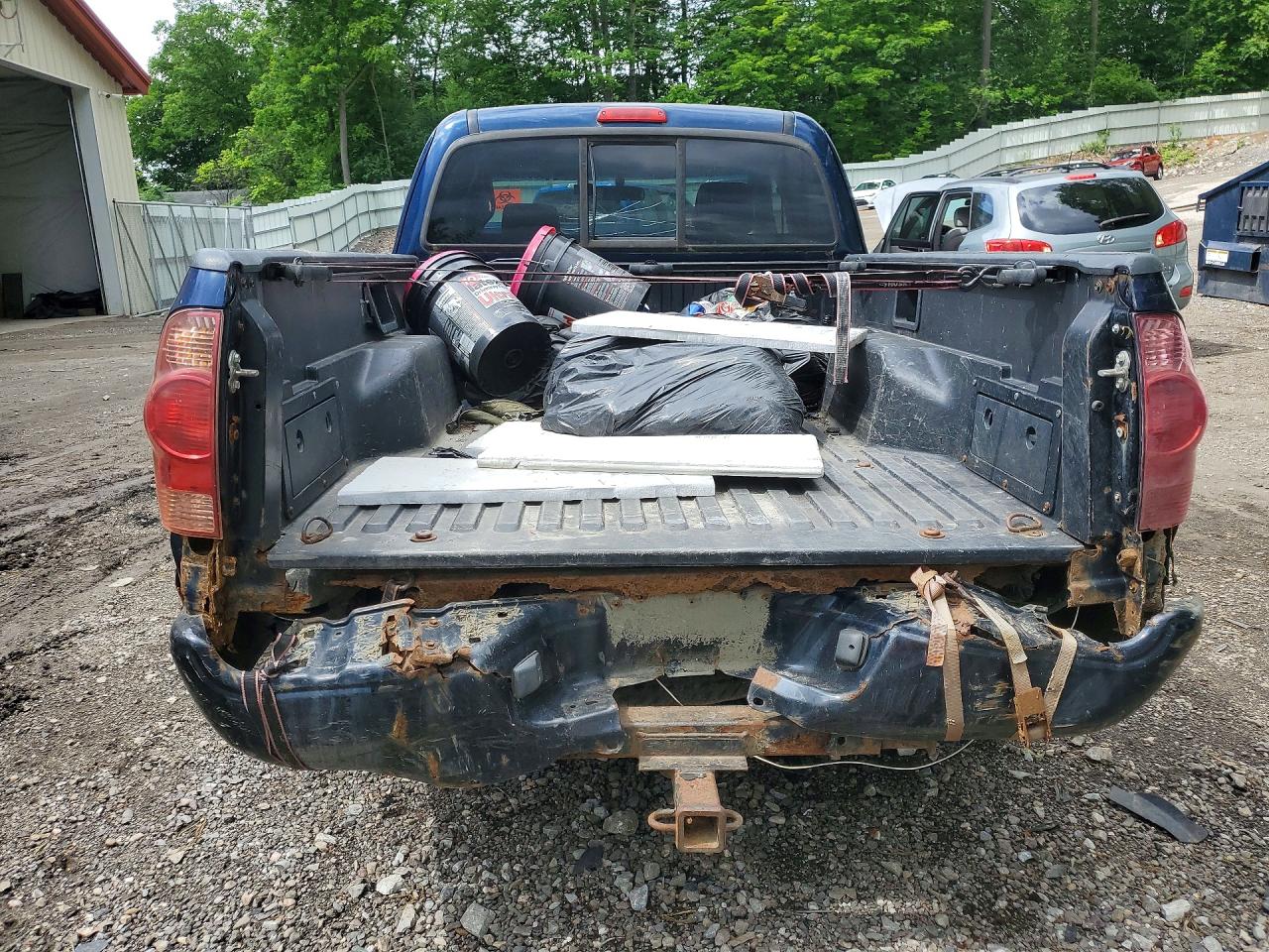 2007 Toyota Tacoma Access Cab Blue vin: 5TEUX42N87Z448428