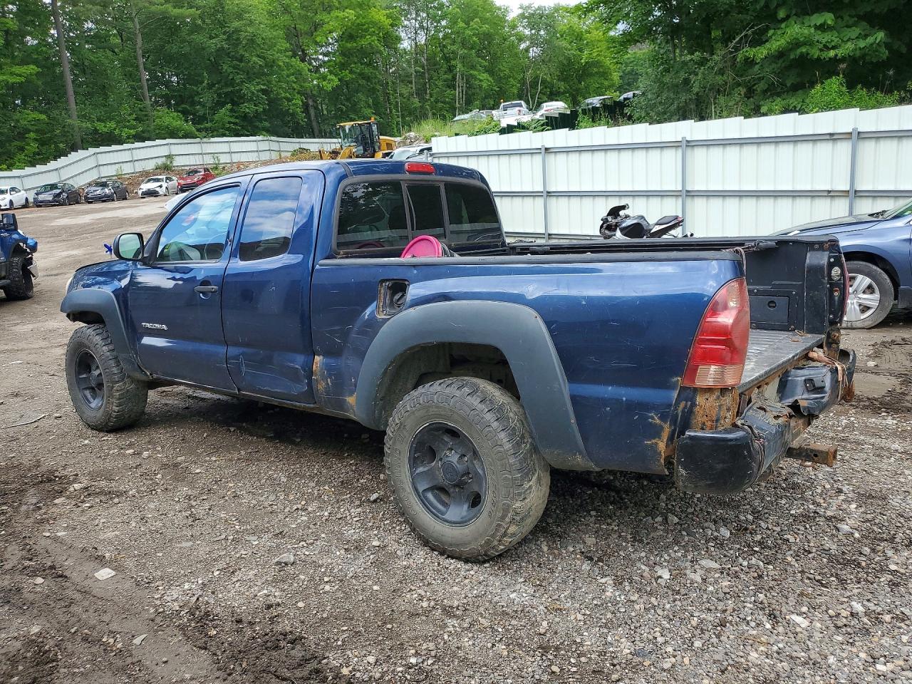 2007 Toyota Tacoma Access Cab Blue vin: 5TEUX42N87Z448428