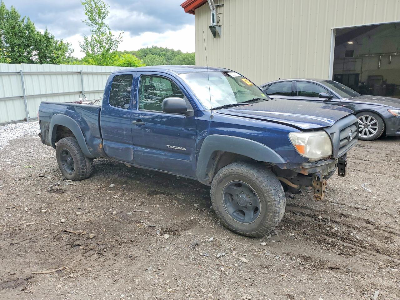 2007 Toyota Tacoma Access Cab Blue vin: 5TEUX42N87Z448428