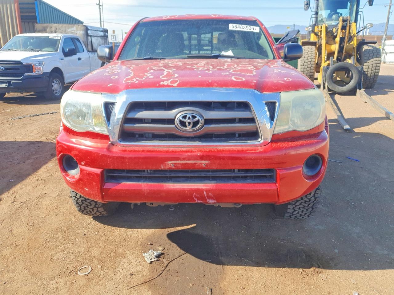 2009 Toyota Tacoma Access Cab Red vin: 5TEUX42N89Z610013