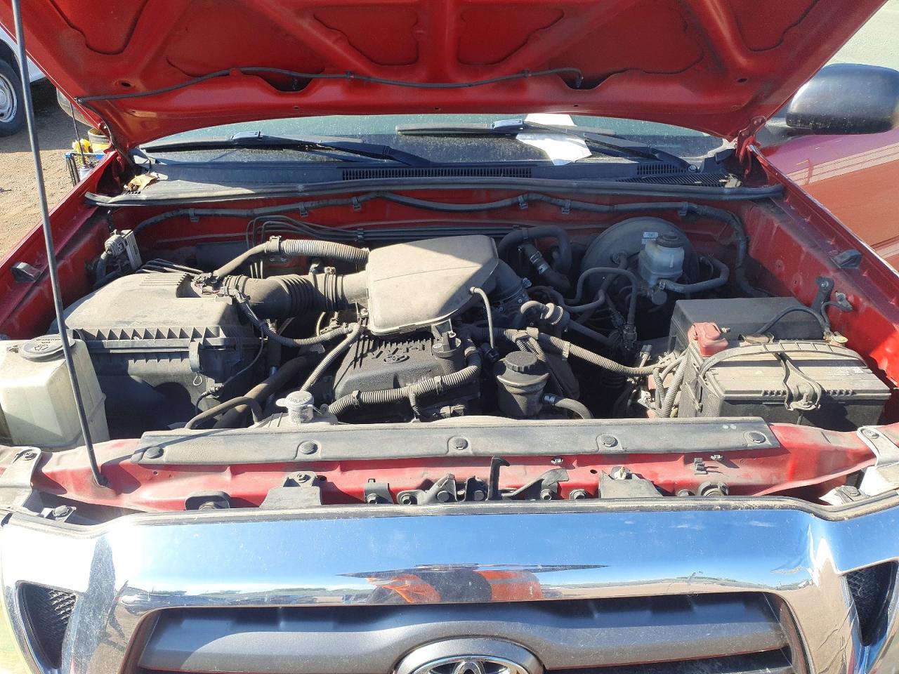 2009 Toyota Tacoma Access Cab Red vin: 5TEUX42N89Z610013