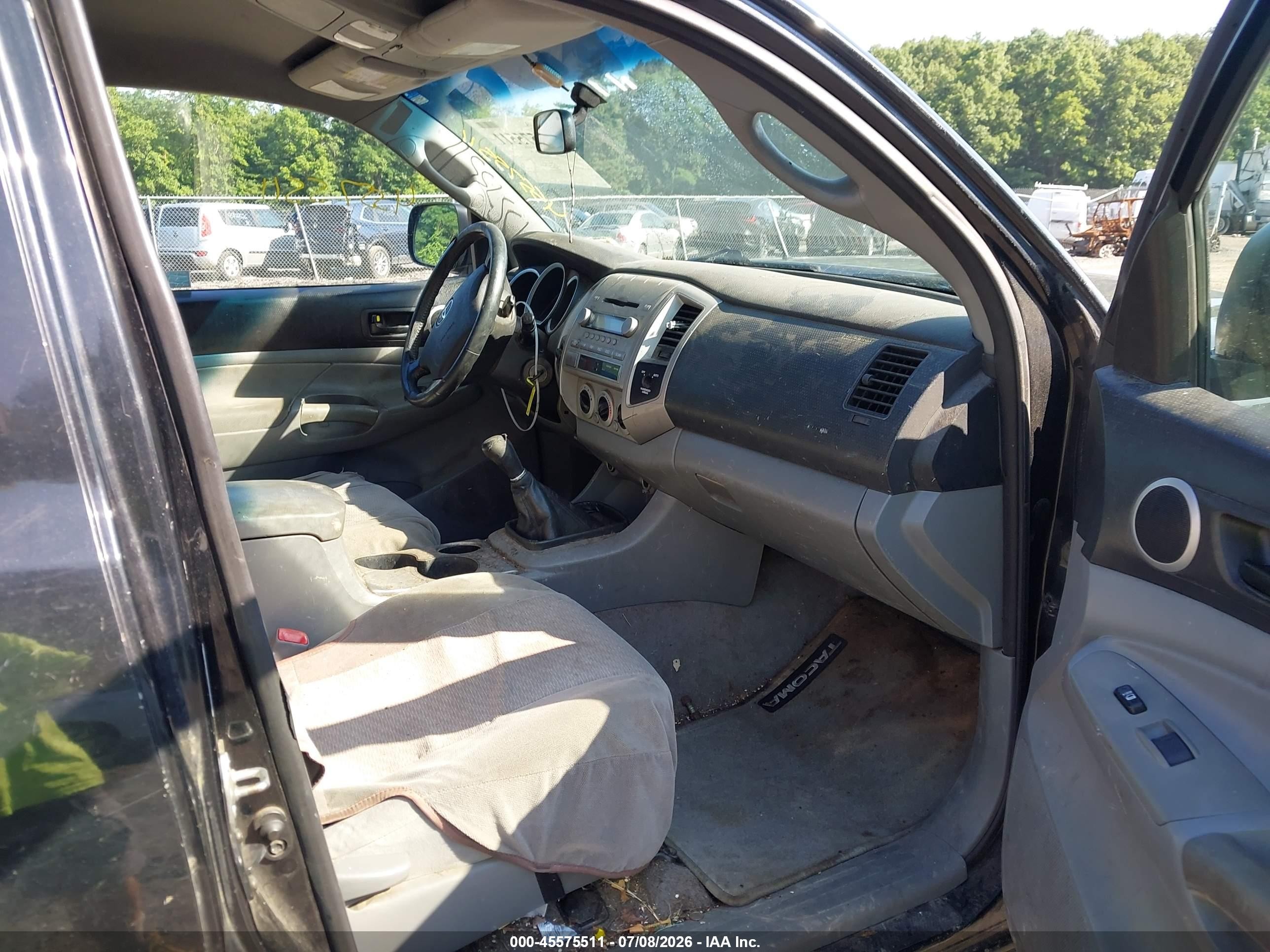 2007 Toyota Tacoma   Black vin: 5TEUX42N97Z380642