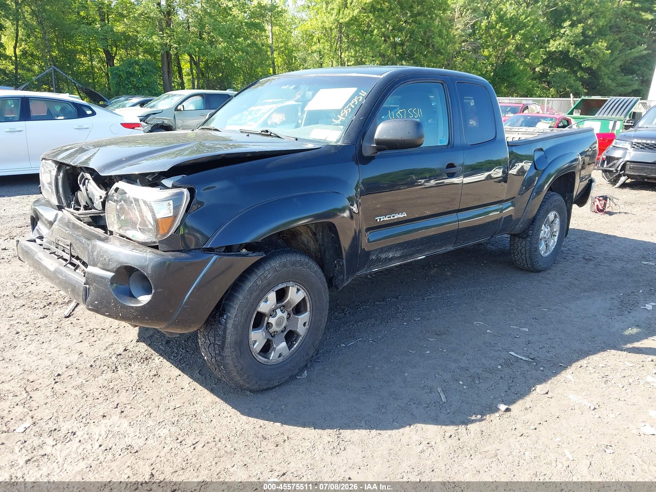 2007 Toyota Tacoma   Black vin: 5TEUX42N97Z380642
