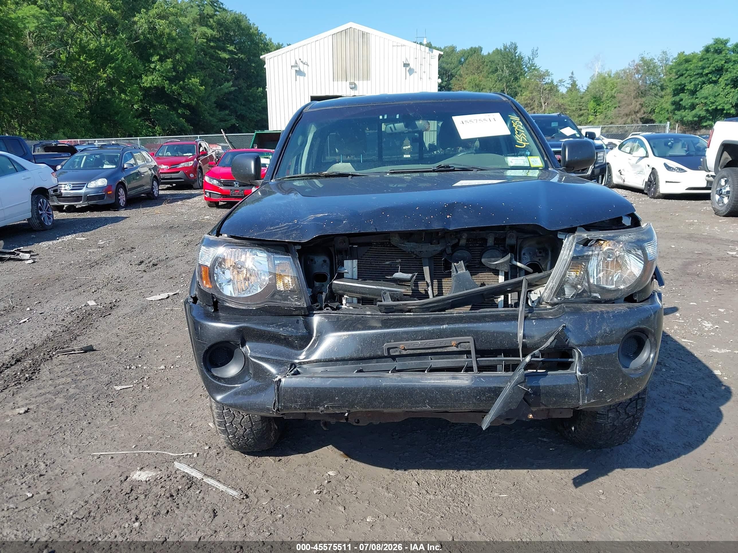 2007 Toyota Tacoma   Black vin: 5TEUX42N97Z380642