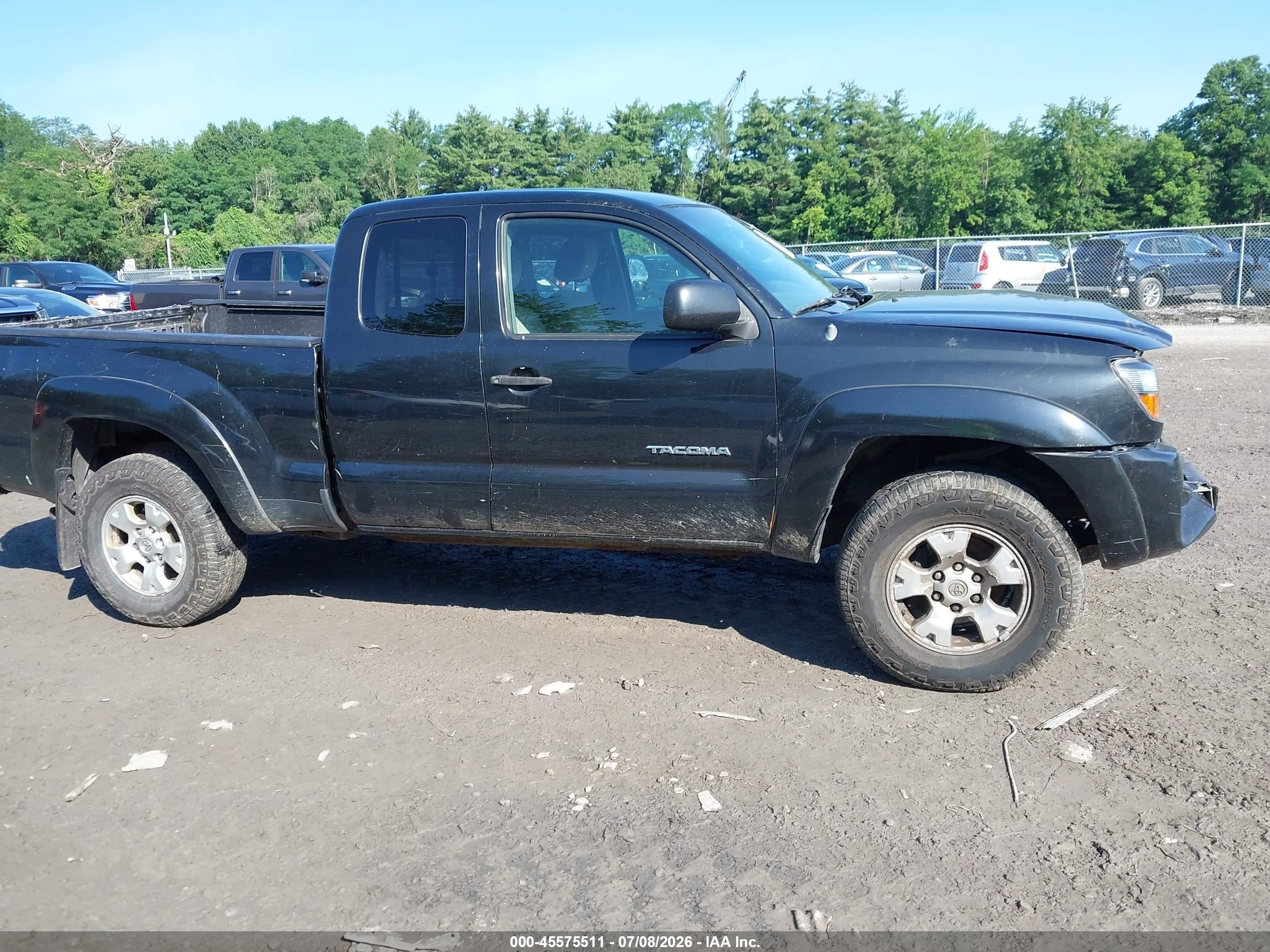 2007 Toyota Tacoma   Black vin: 5TEUX42N97Z380642