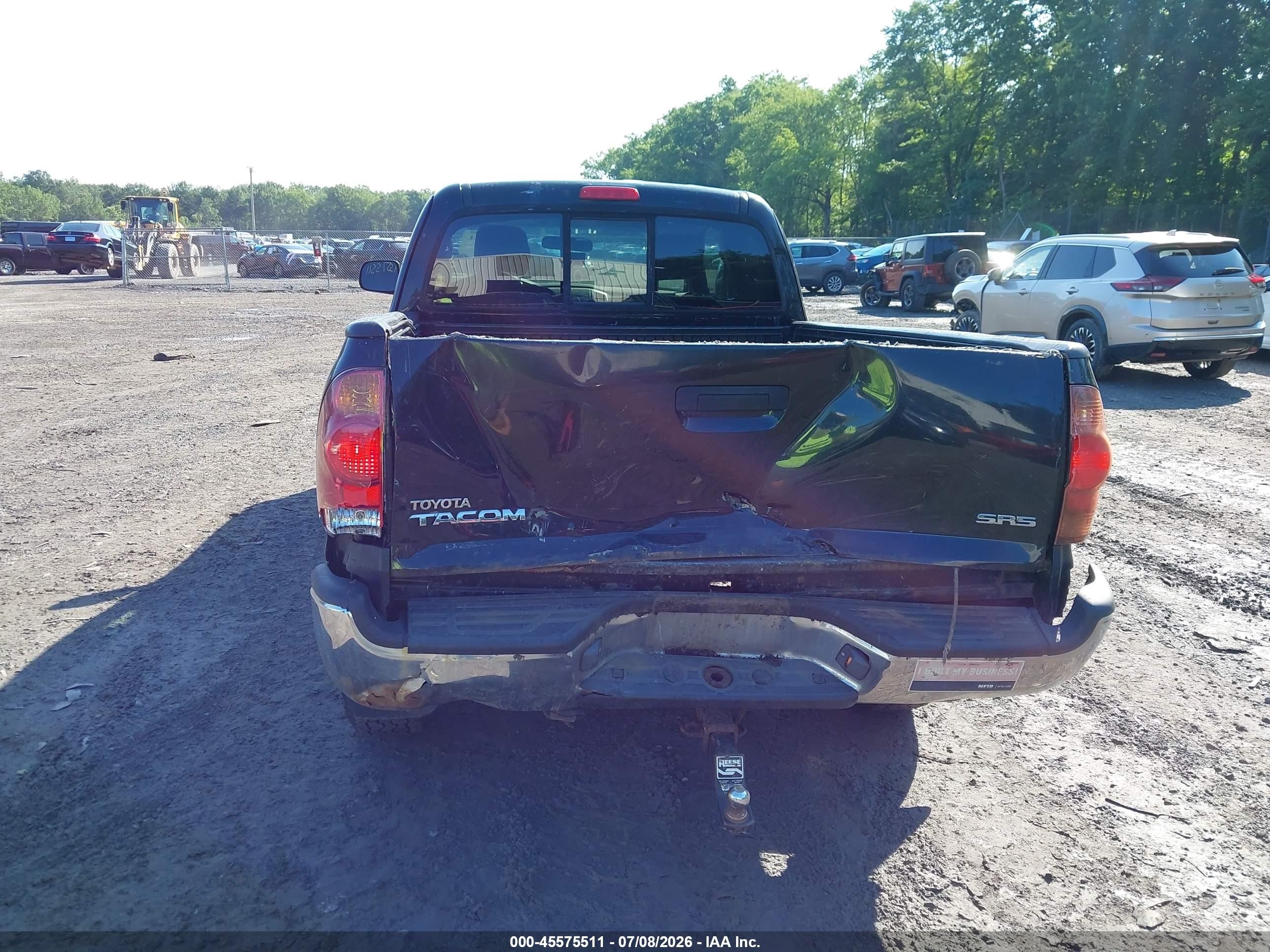2007 Toyota Tacoma   Black vin: 5TEUX42N97Z380642