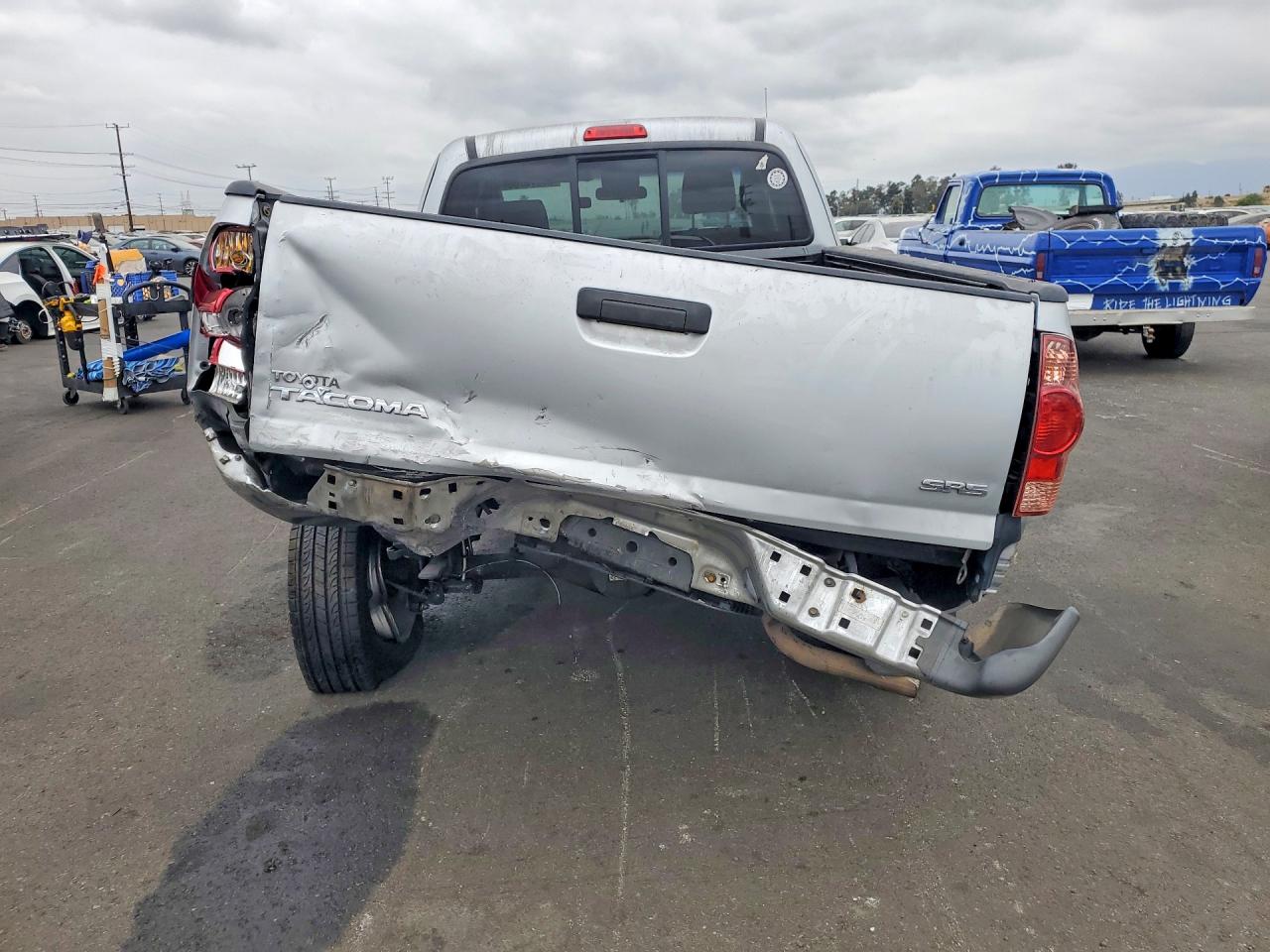 2007 Toyota Tacoma Access Cab Gray vin: 5TEUX42NX7Z389270