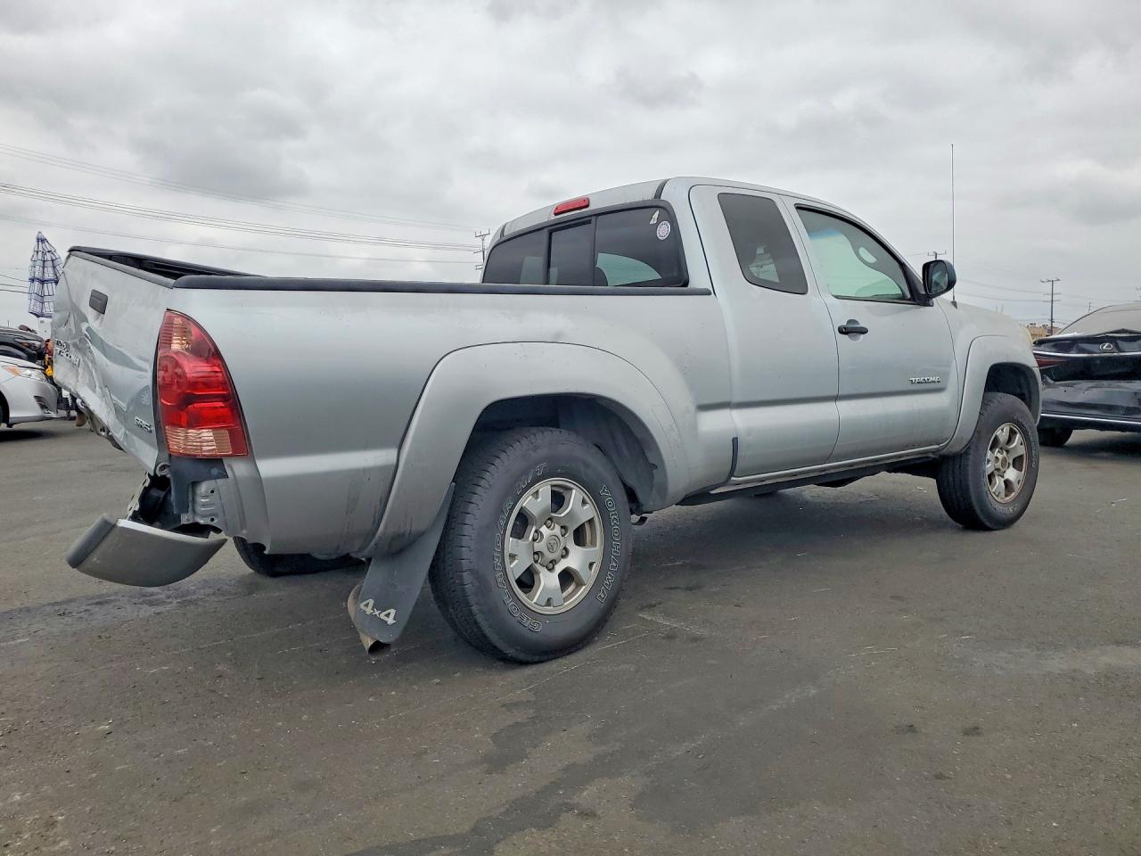 2007 Toyota Tacoma Access Cab Gray vin: 5TEUX42NX7Z389270
