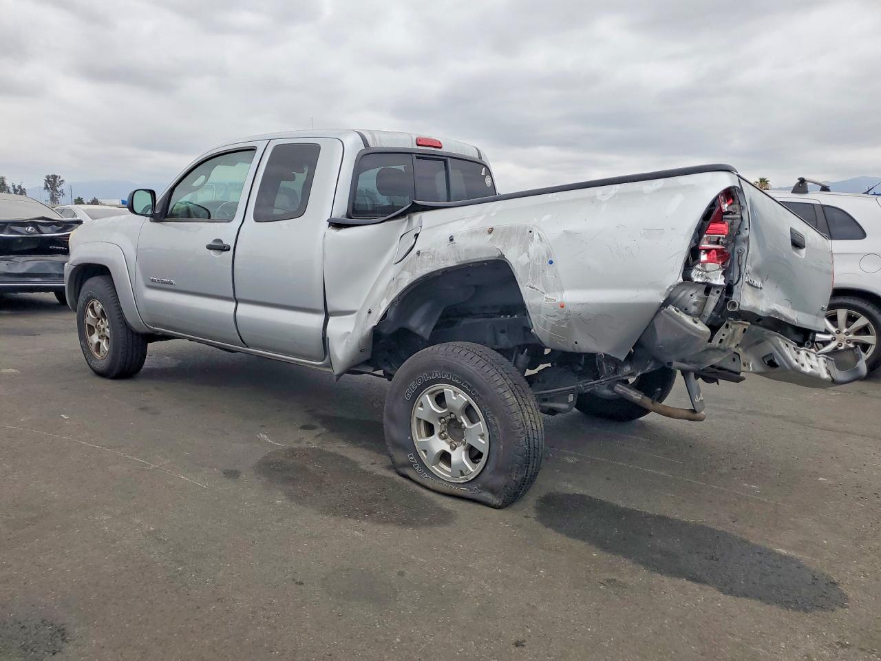 2007 Toyota Tacoma Access Cab Gray vin: 5TEUX42NX7Z389270