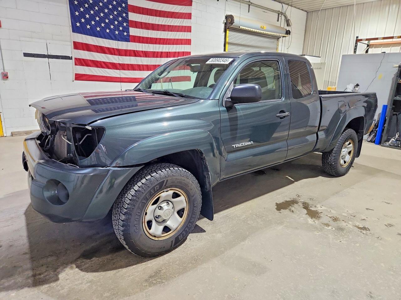 2010 Toyota Tacoma Access Cab Green vin: 5TEUX4EN0AZ680668