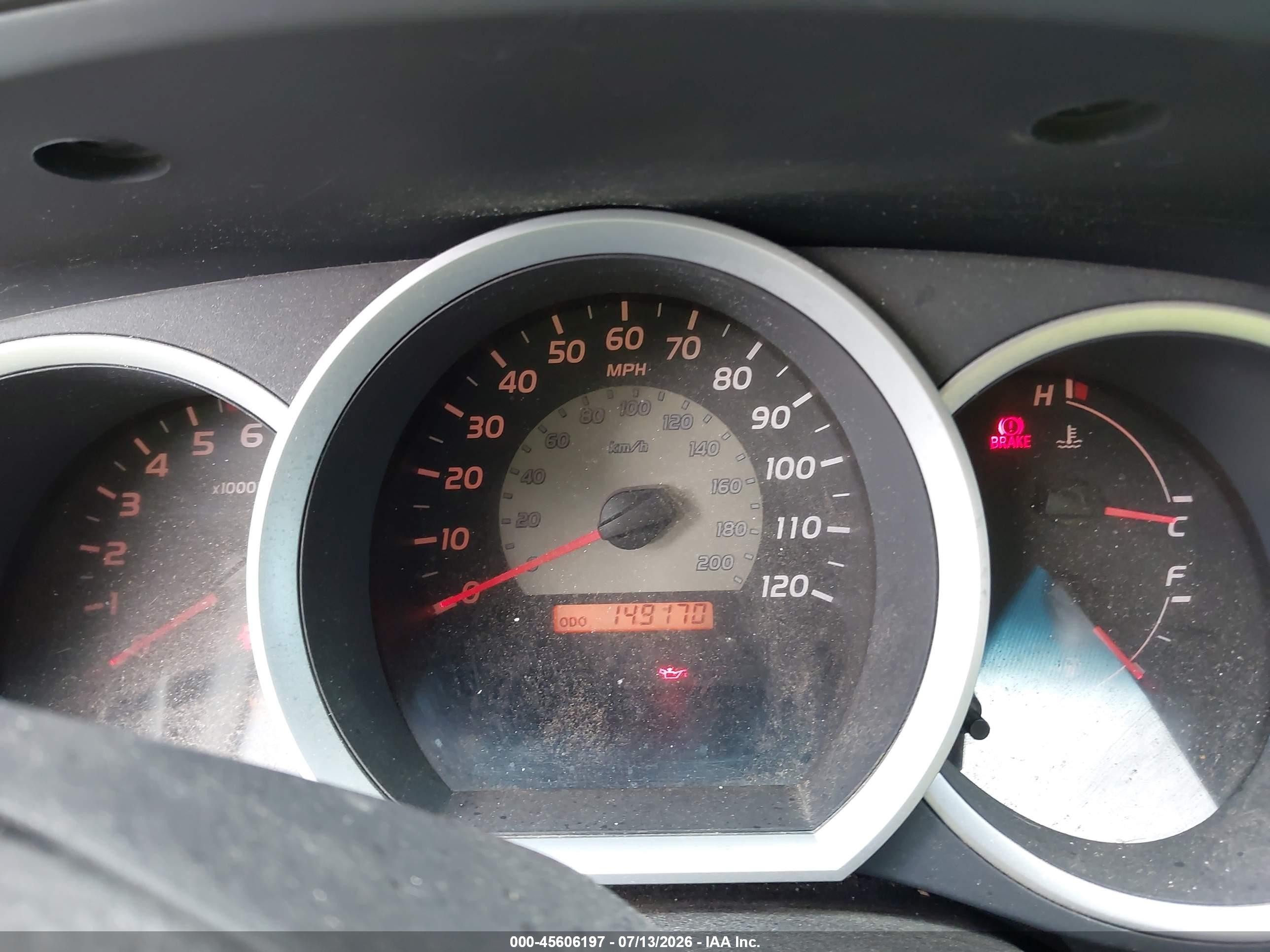 2010 Toyota Tacoma   Серый vin: 5TEUX4EN4AZ743853
