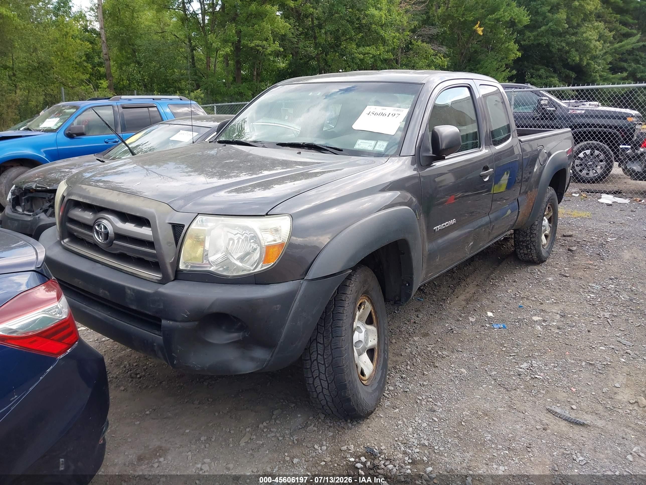 2010 Toyota Tacoma   Серый vin: 5TEUX4EN4AZ743853