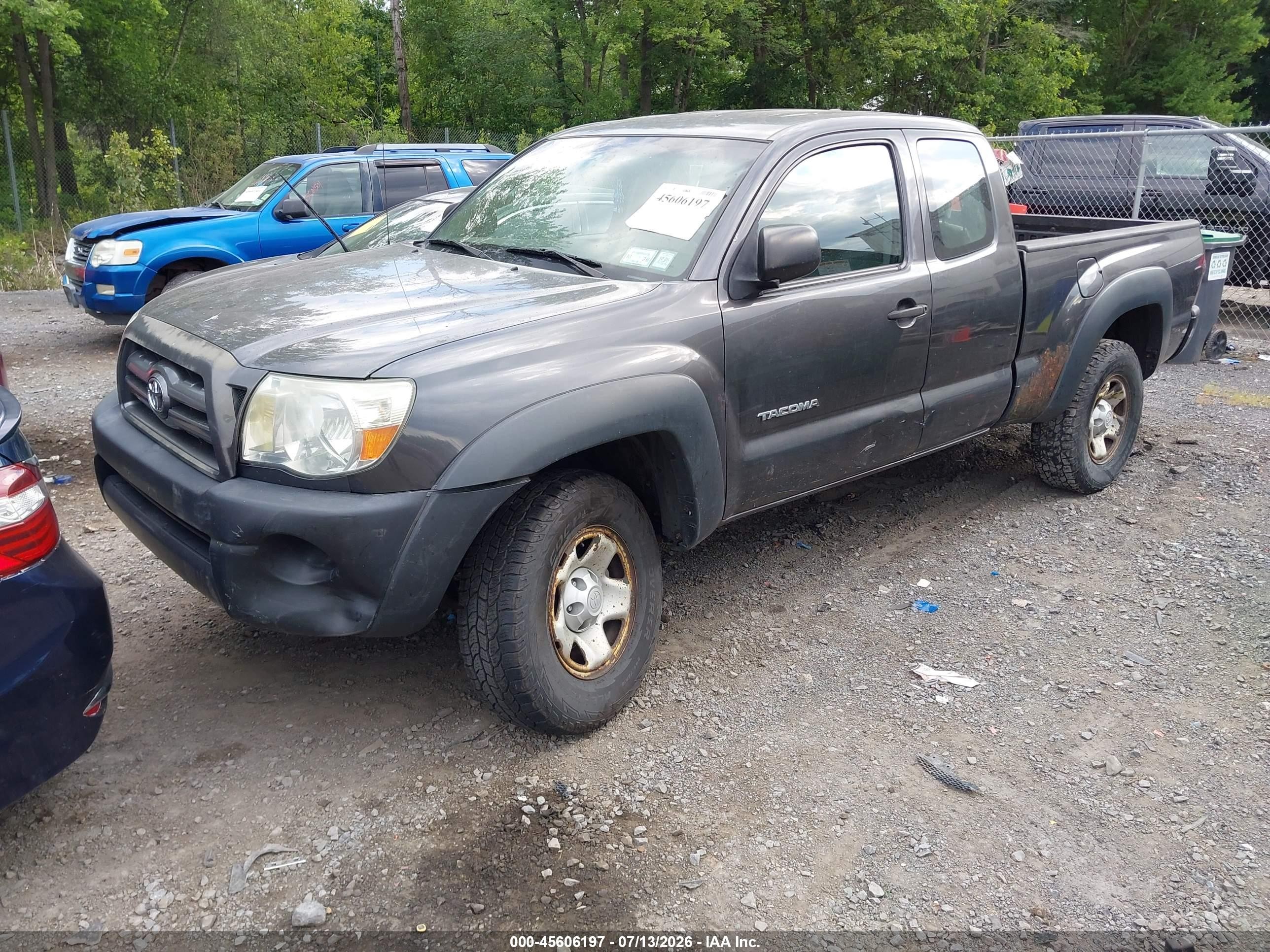 2010 Toyota Tacoma   Серый vin: 5TEUX4EN4AZ743853