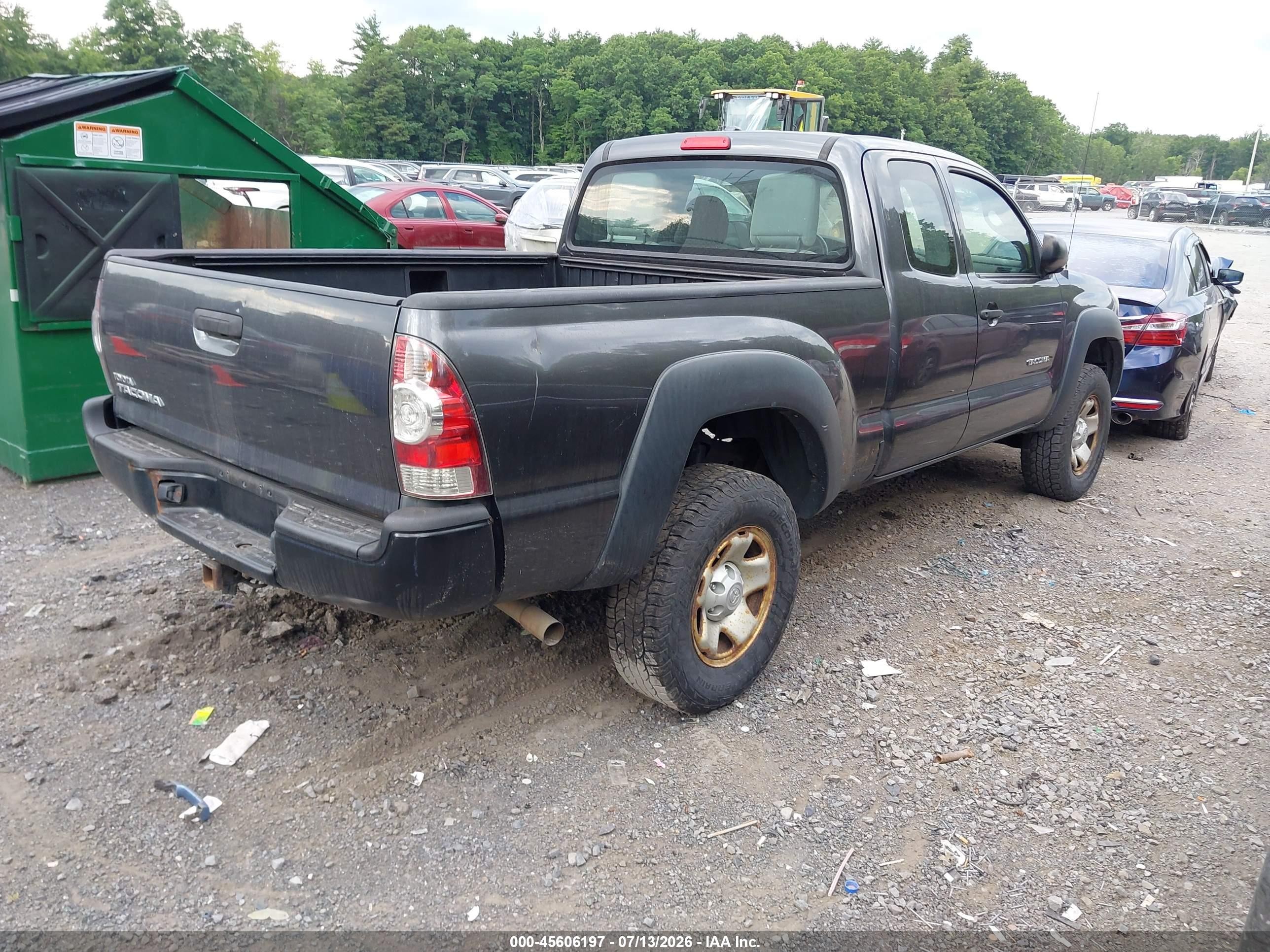 2010 Toyota Tacoma   Серый vin: 5TEUX4EN4AZ743853