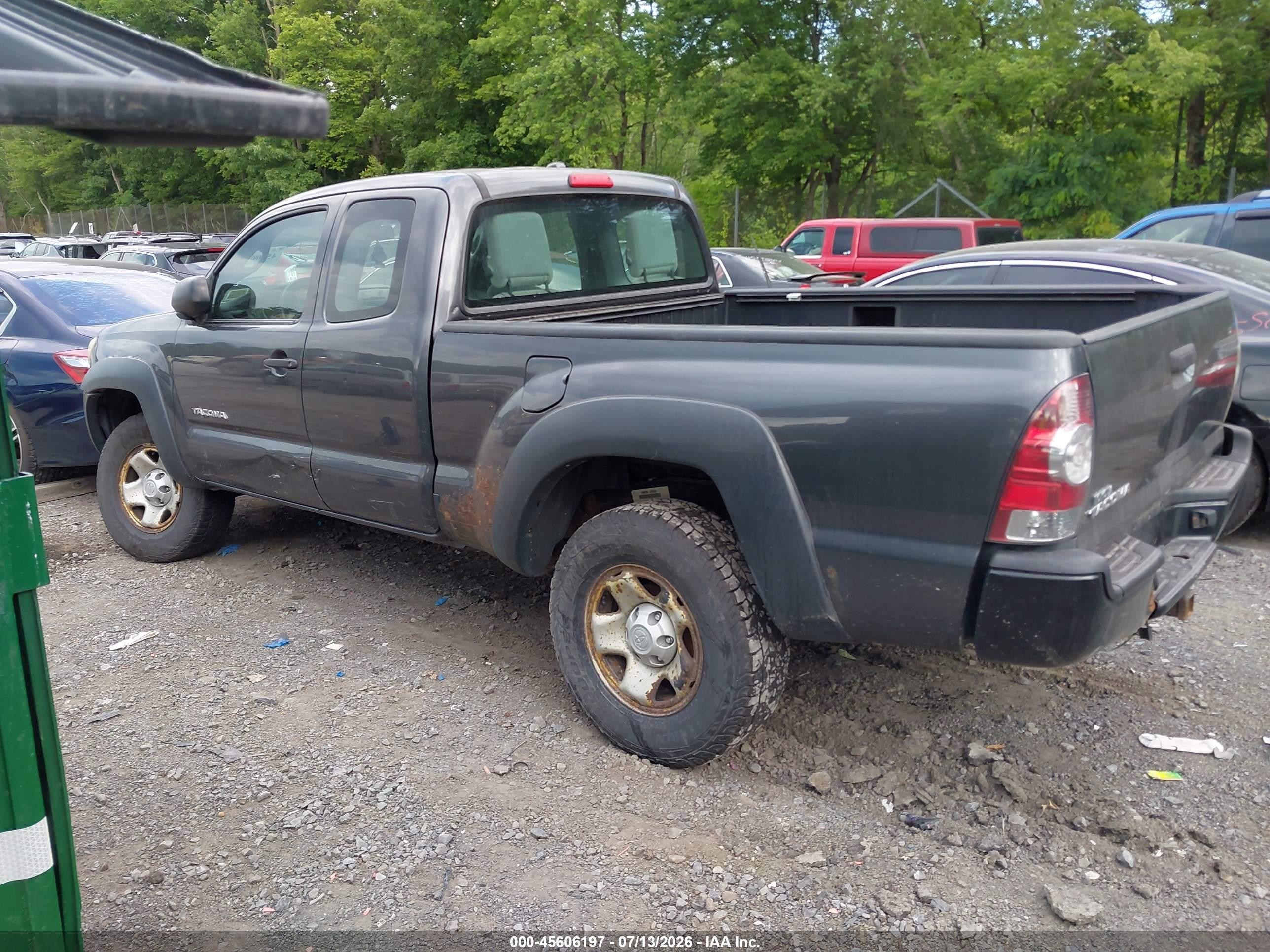 2010 Toyota Tacoma   Серый vin: 5TEUX4EN4AZ743853