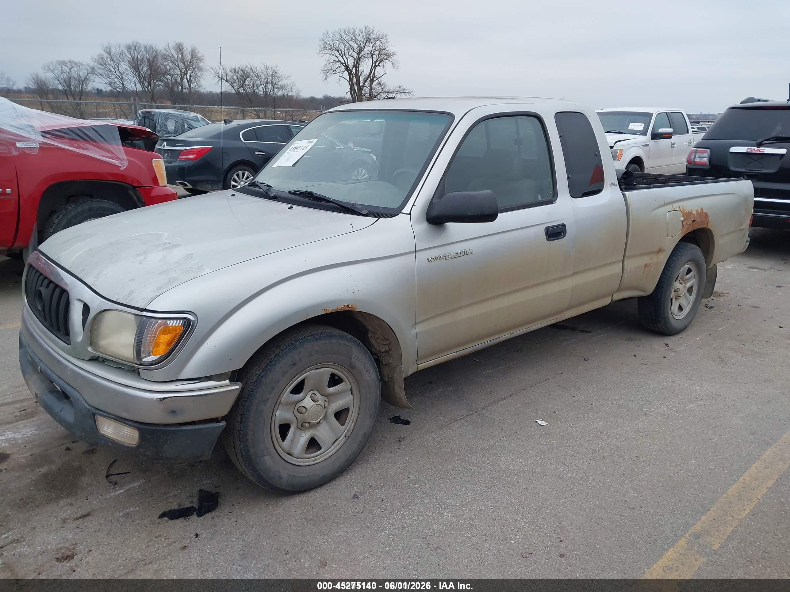 2003 Toyota Tacoma   Silver vin: 5TEVL52N03Z157955