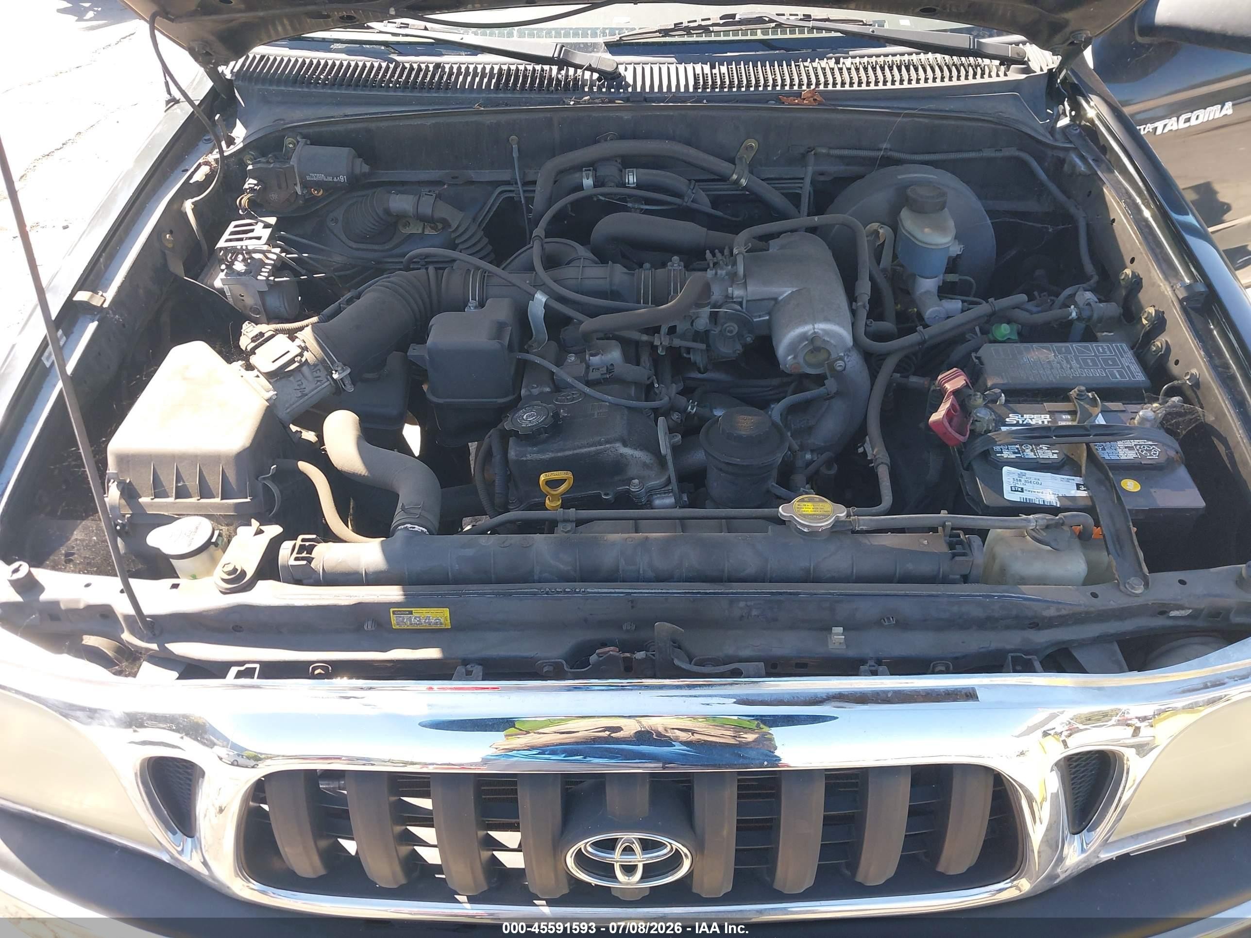 2003 Toyota Tacoma   Black vin: 5TEVL52N03Z248417