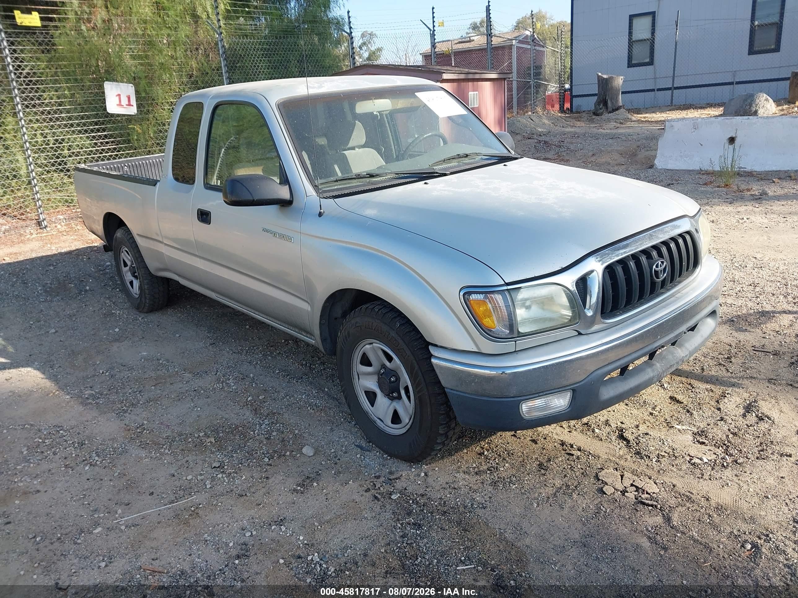 2003 Toyota Tacoma   Серебряный vin: 5TEVL52N03Z263547