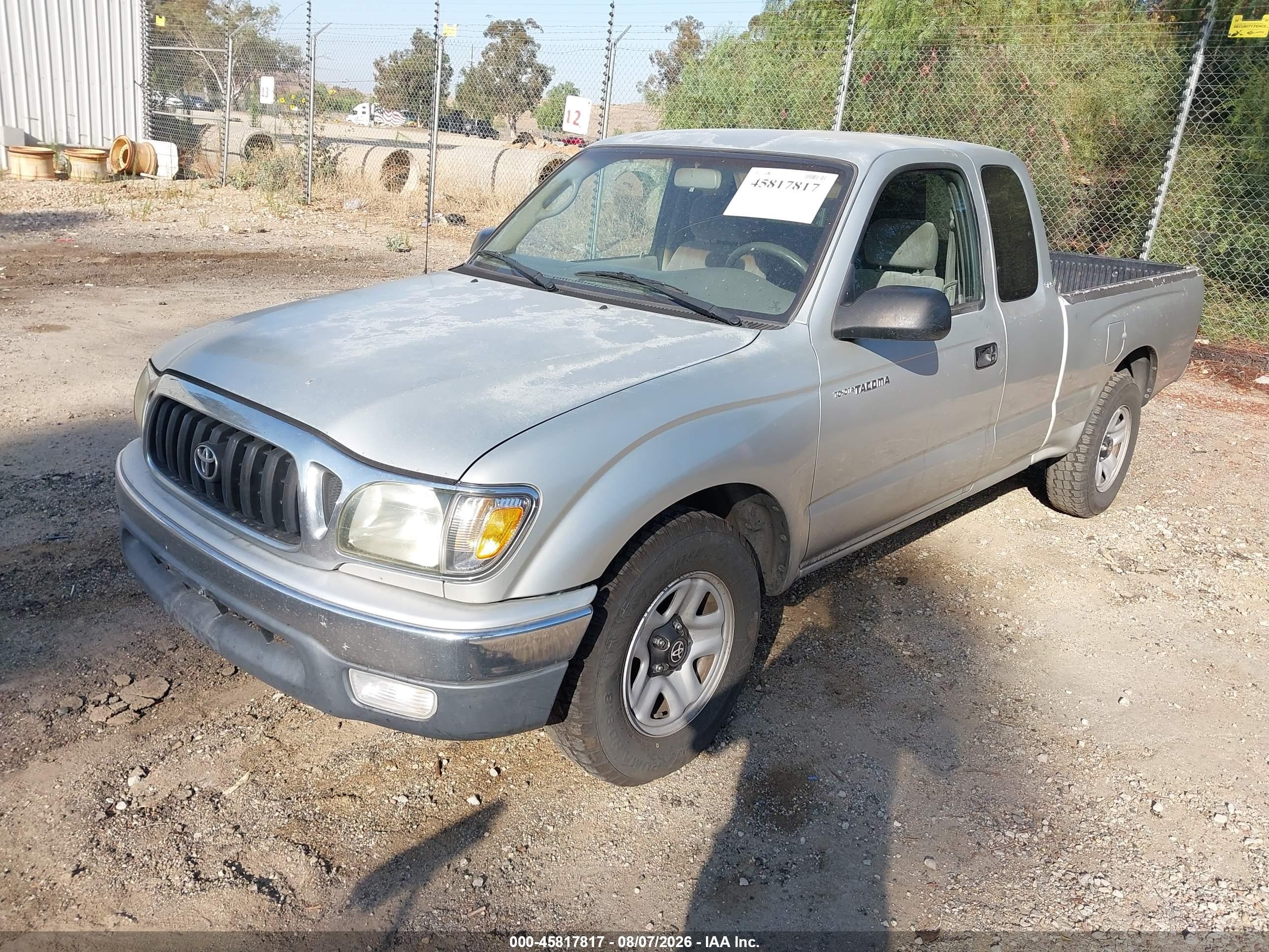2003 Toyota Tacoma   Серебряный vin: 5TEVL52N03Z263547