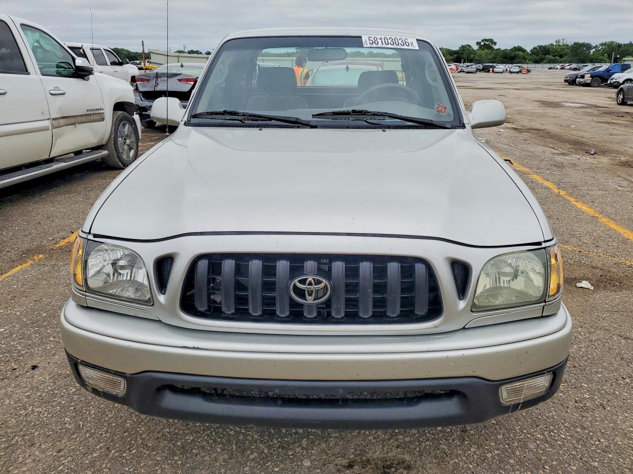 2005 Toyota Tacoma Silver vin: 5TEVL52N04Z435514