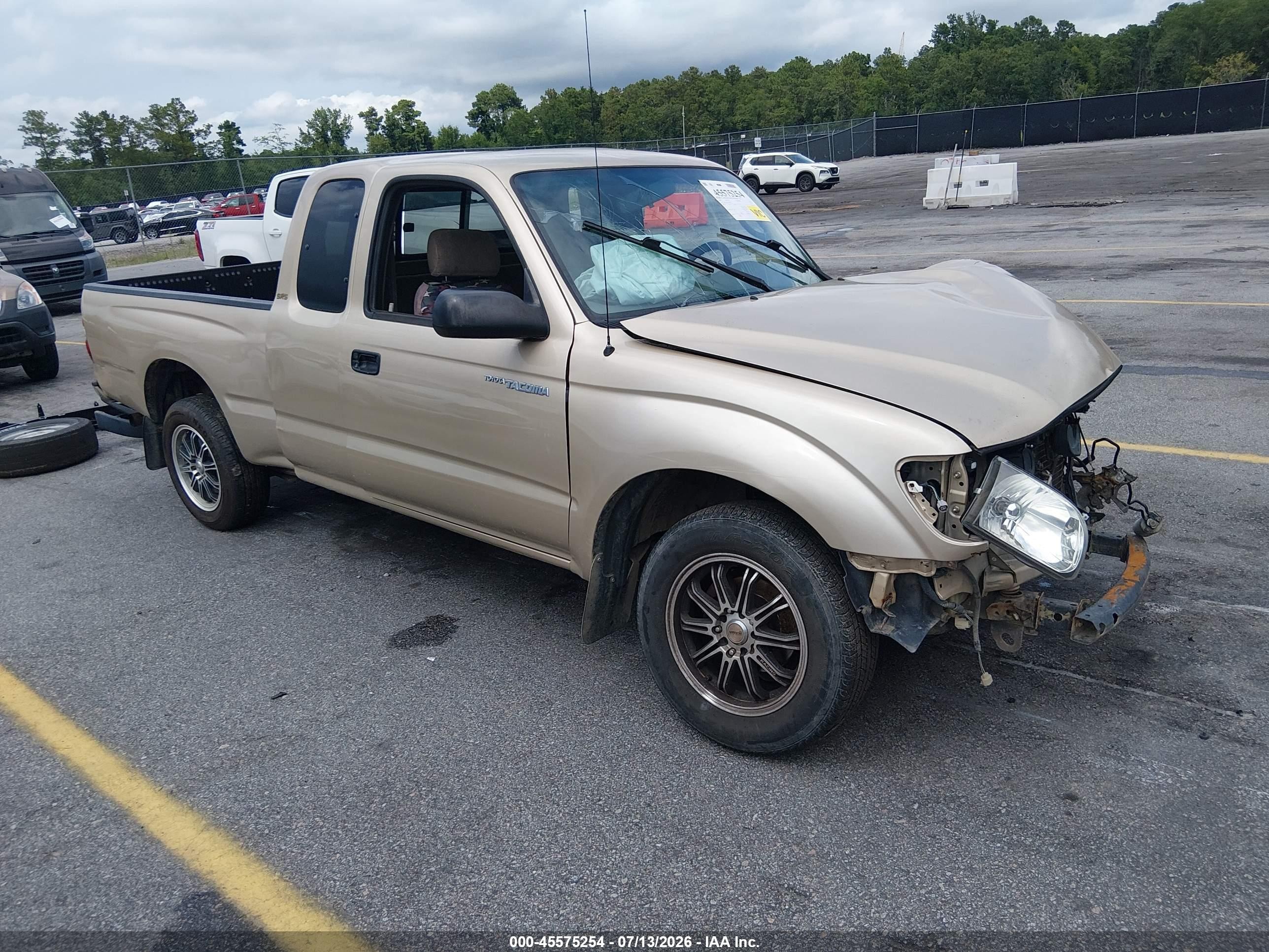 2002 Toyota Tacoma   Beige vin: 5TEVL52N12Z001776
