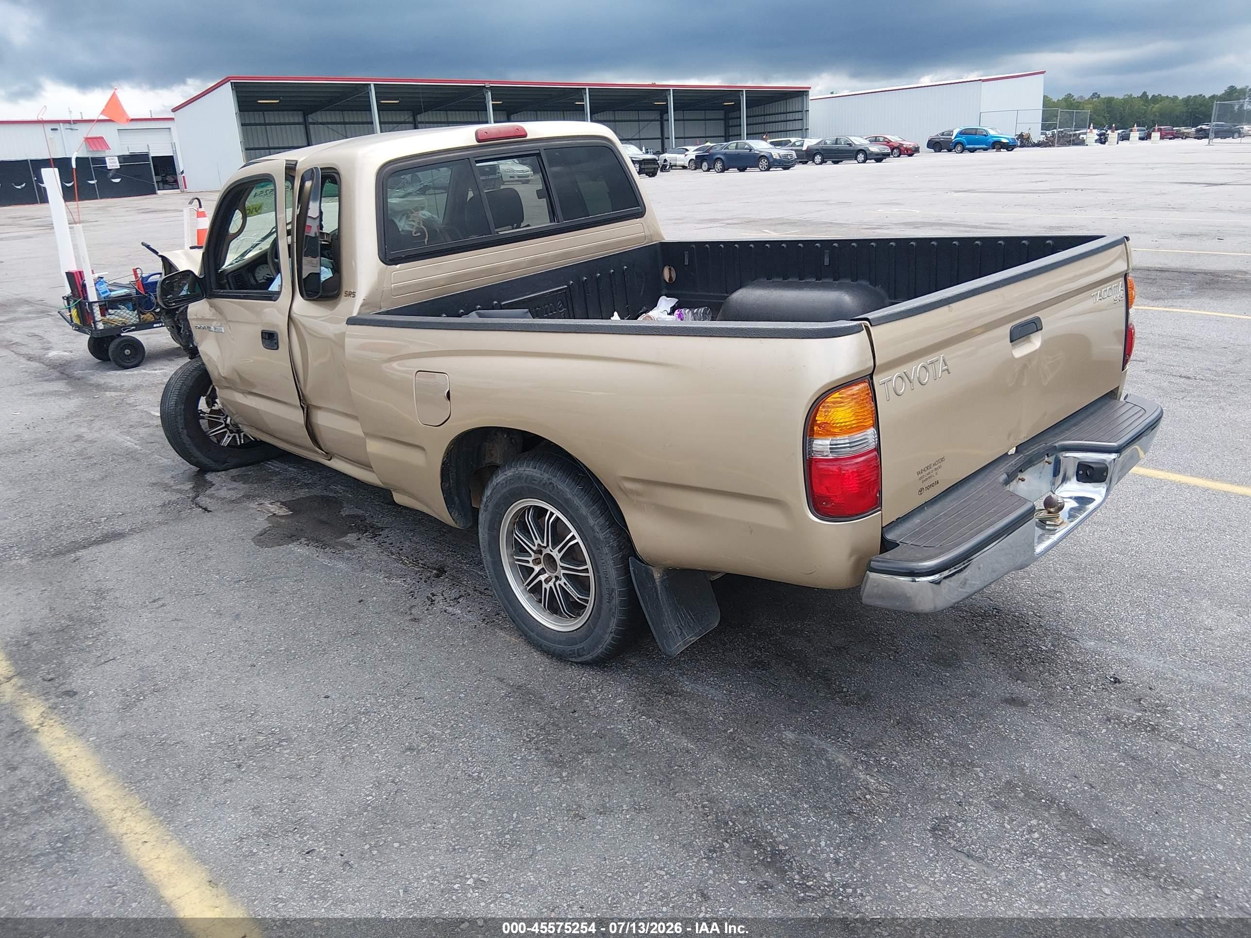 2002 Toyota Tacoma   Beige vin: 5TEVL52N12Z001776