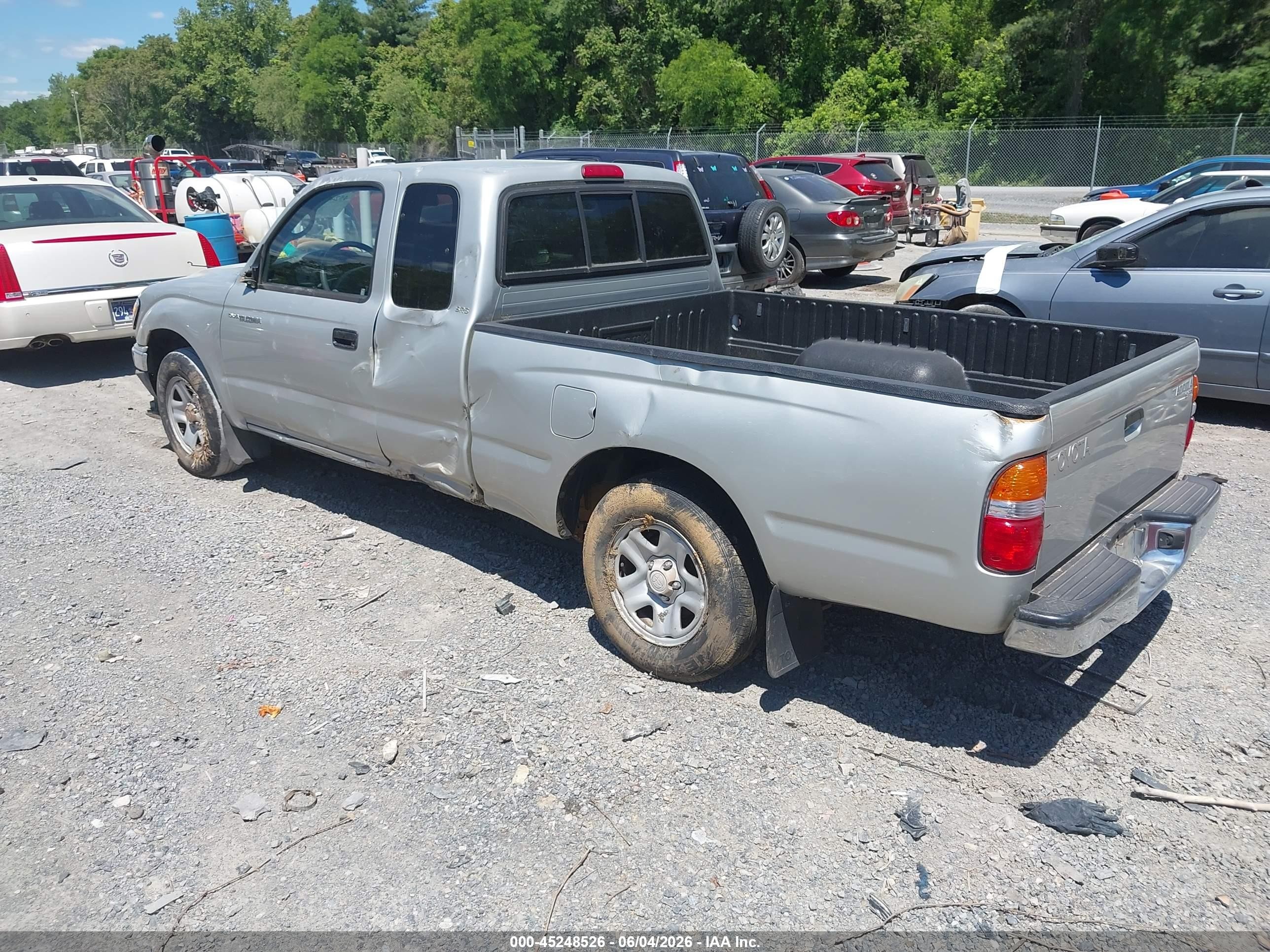 2002 Toyota Tacoma Silver vin: 5TEVL52N12Z046488