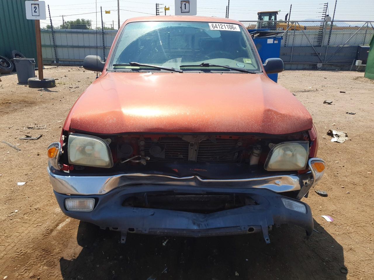2002 Toyota Tacoma Base Red vin: 5TEVL52N12Z887131