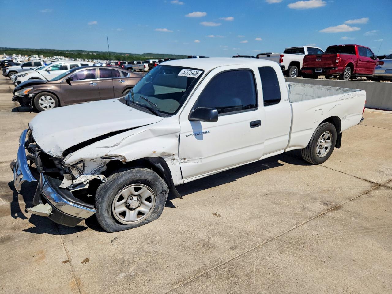 2003 Toyota Tacoma Xtracab White vin: 5TEVL52N13Z151114