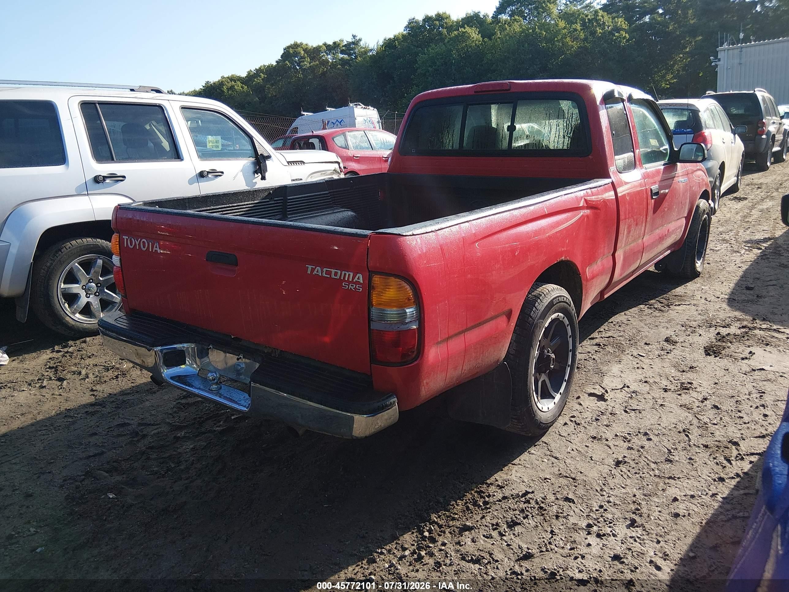 2003 Toyota Tacoma   Red vin: 5TEVL52N13Z294967