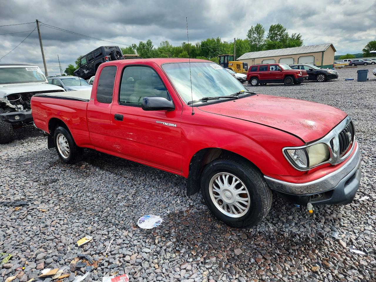2004 Toyota Tacoma Xtracab Red vin: 5TEVL52N14Z412548