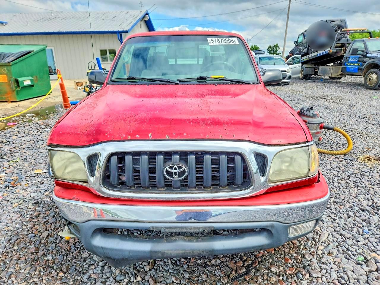2004 Toyota Tacoma Xtracab Red vin: 5TEVL52N14Z412548
