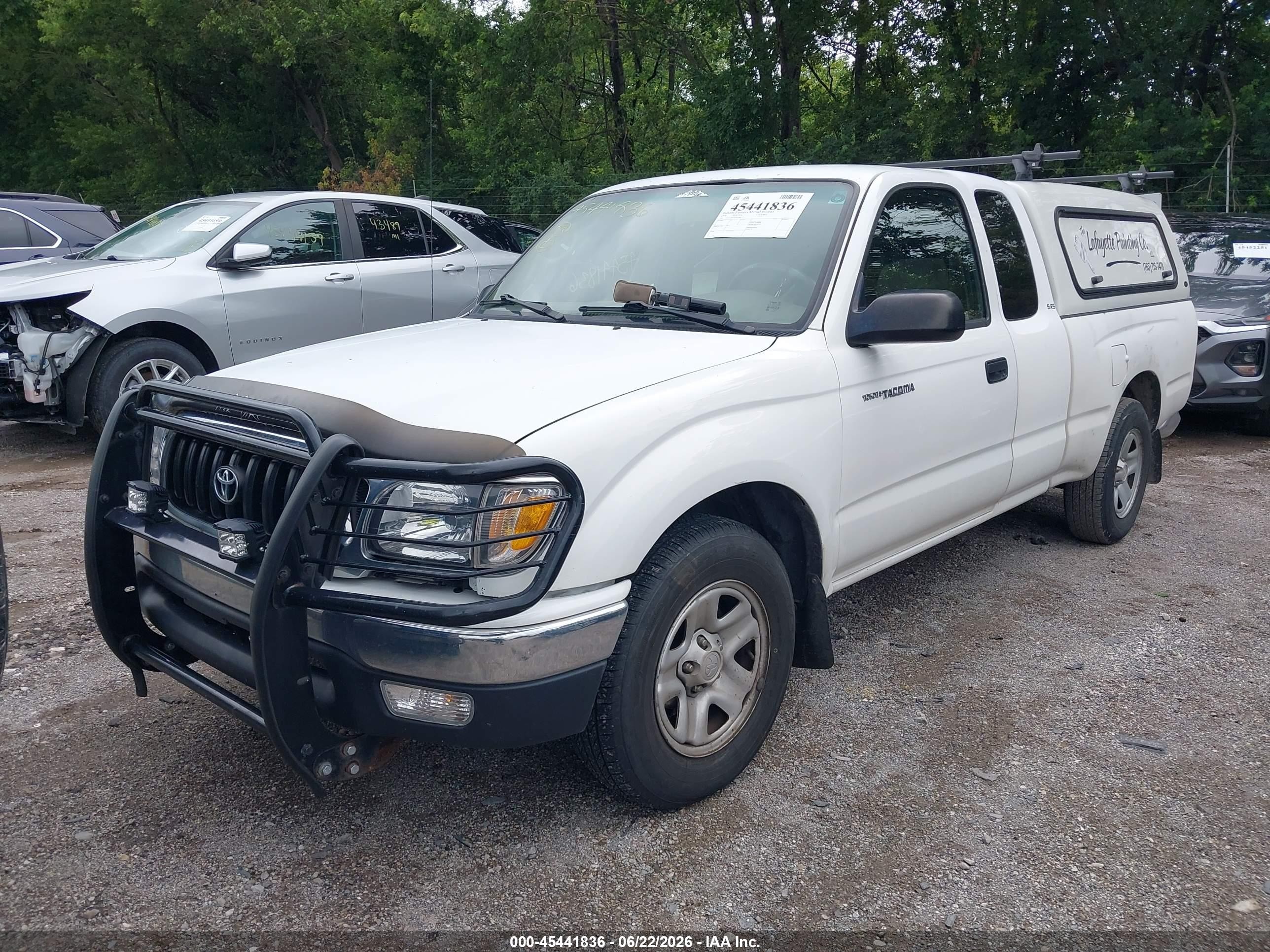 2004 Toyota Tacoma   White vin: 5TEVL52N14Z443296