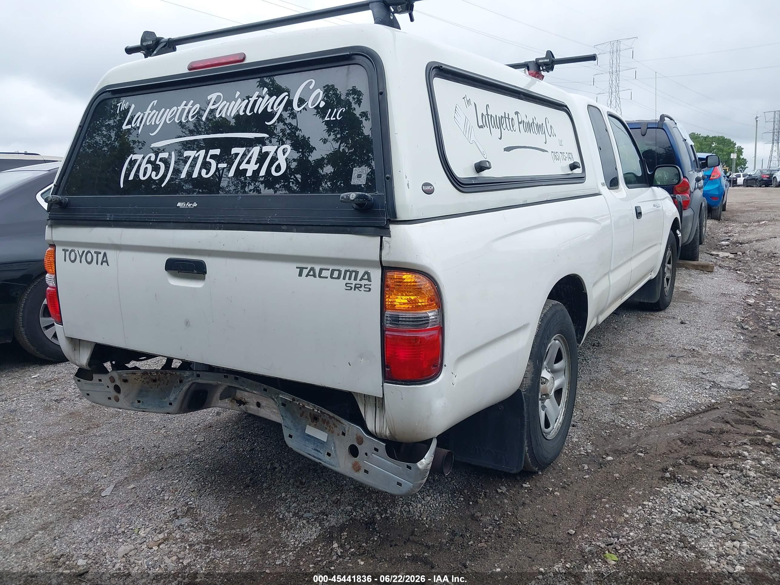 2004 Toyota Tacoma   White vin: 5TEVL52N14Z443296