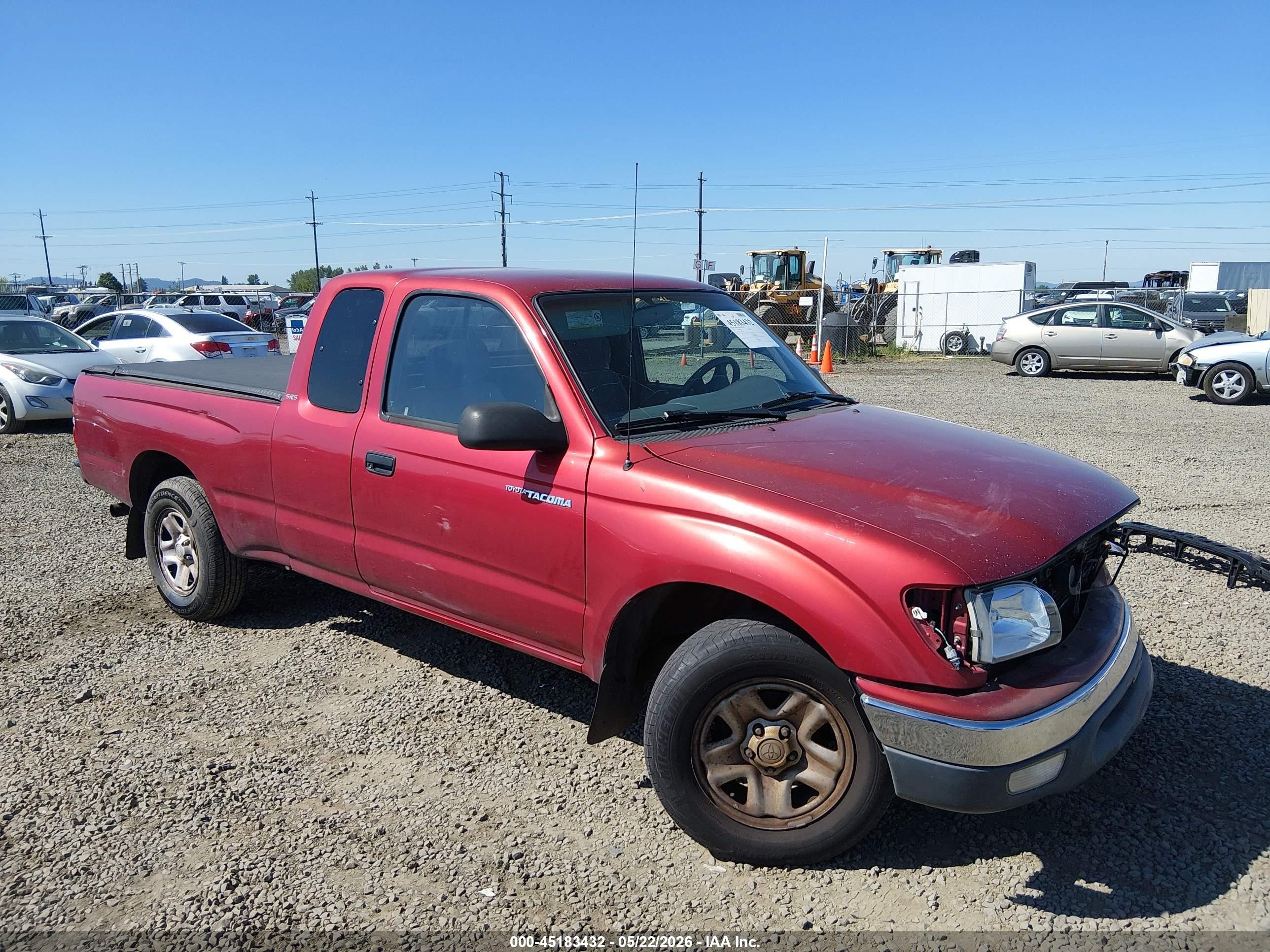 2002 Toyota Tacoma   Red vin: 5TEVL52N22Z025519