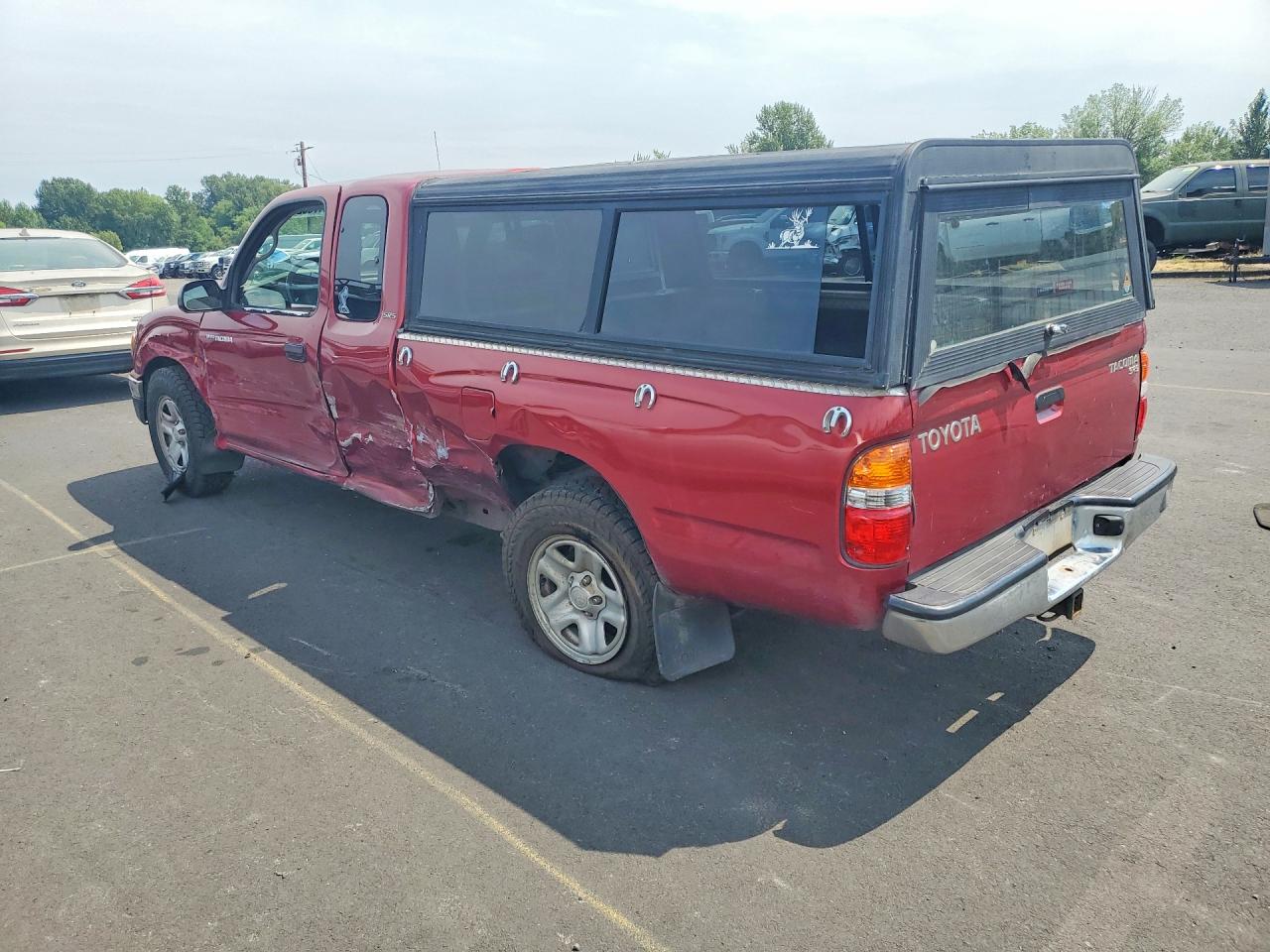 2004 Toyota Tacoma Xtracab Red vin: 5TEVL52N24Z406953
