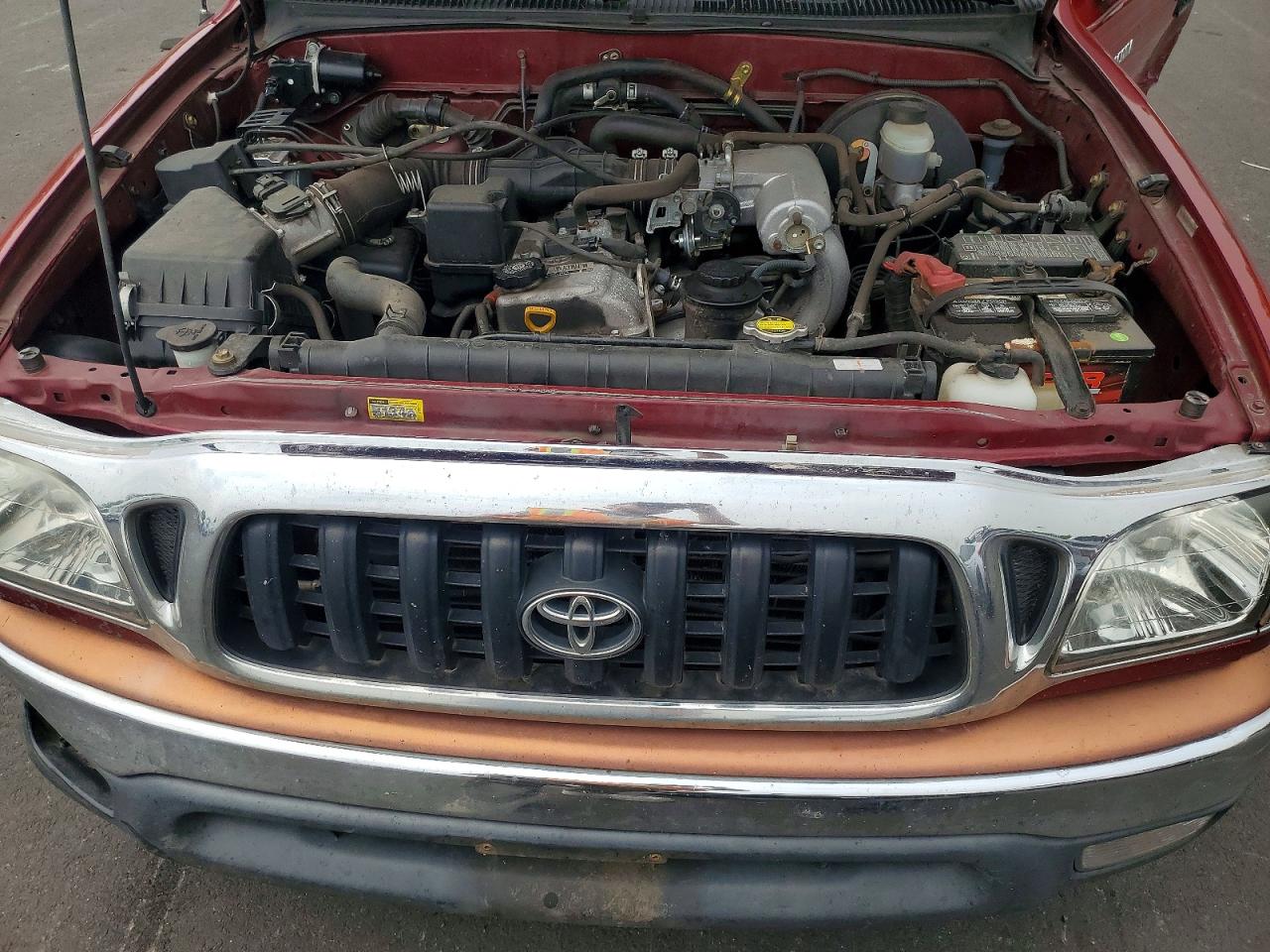 2004 Toyota Tacoma Xtracab Red vin: 5TEVL52N24Z406953