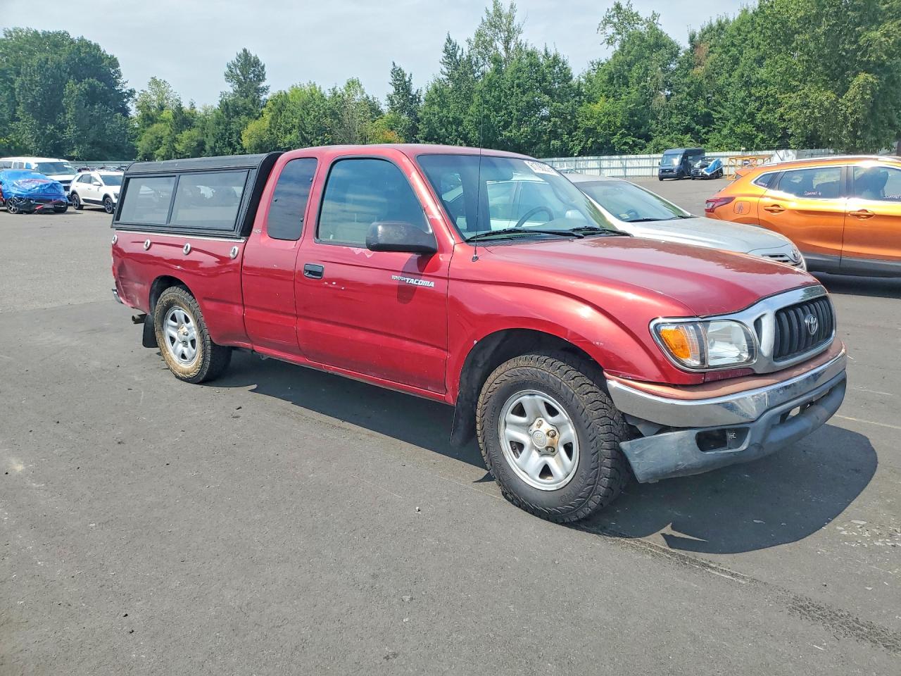 2004 Toyota Tacoma Xtracab Red vin: 5TEVL52N24Z406953
