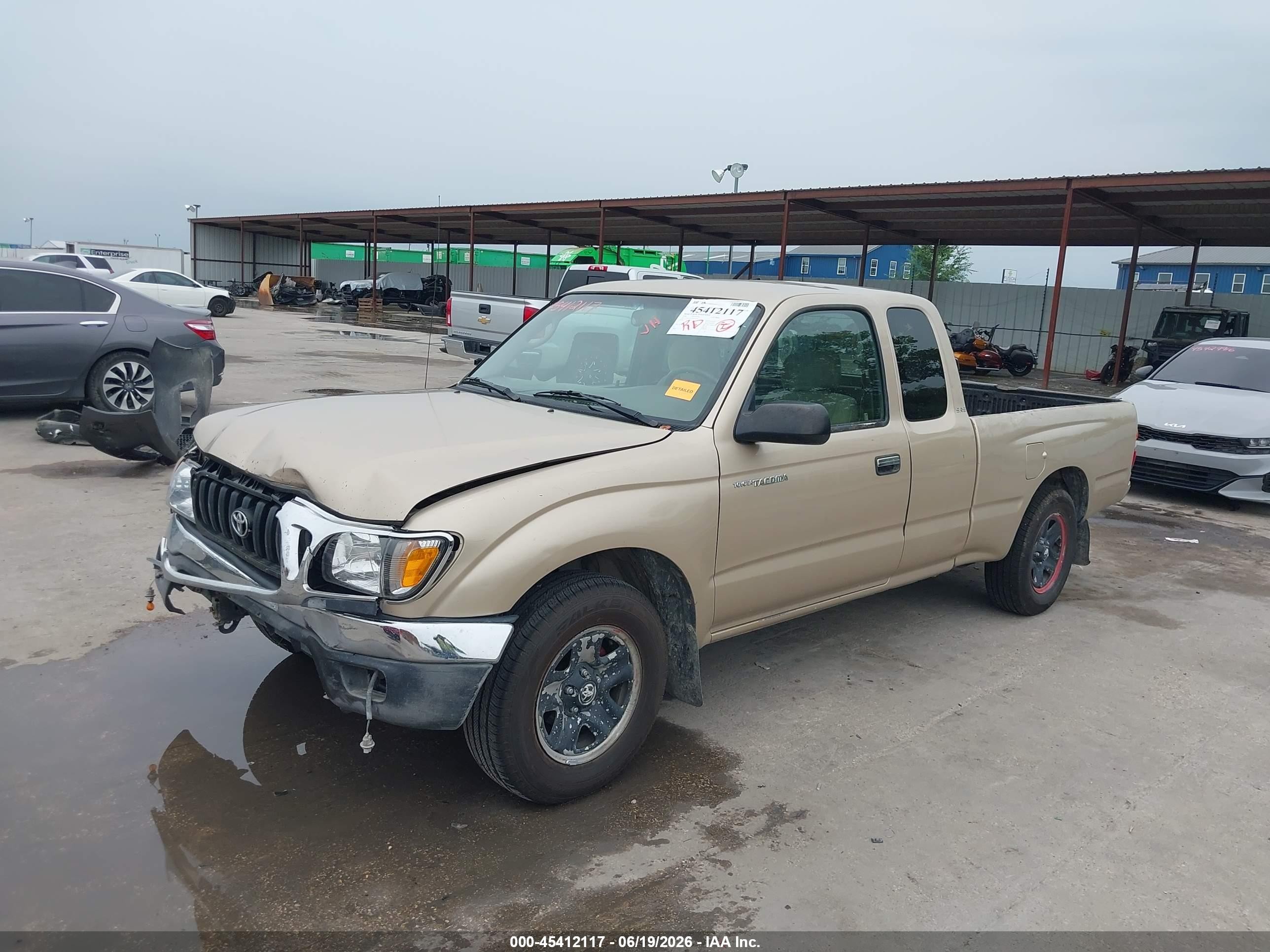 2004 Toyota Tacoma   Gold vin: 5TEVL52N24Z426507