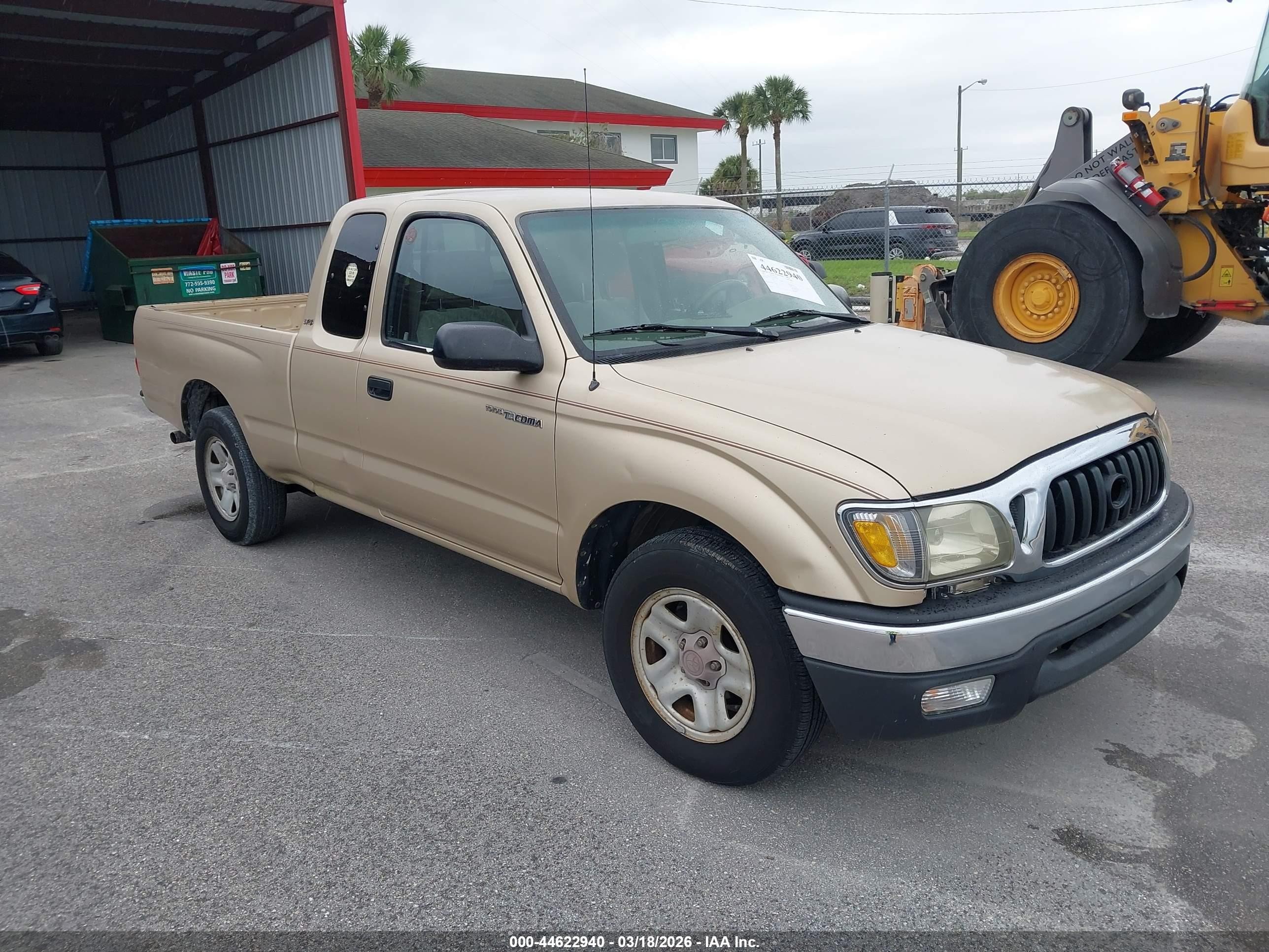 2001 Toyota Tacoma   Gold vin: 5TEVL52N31Z855246