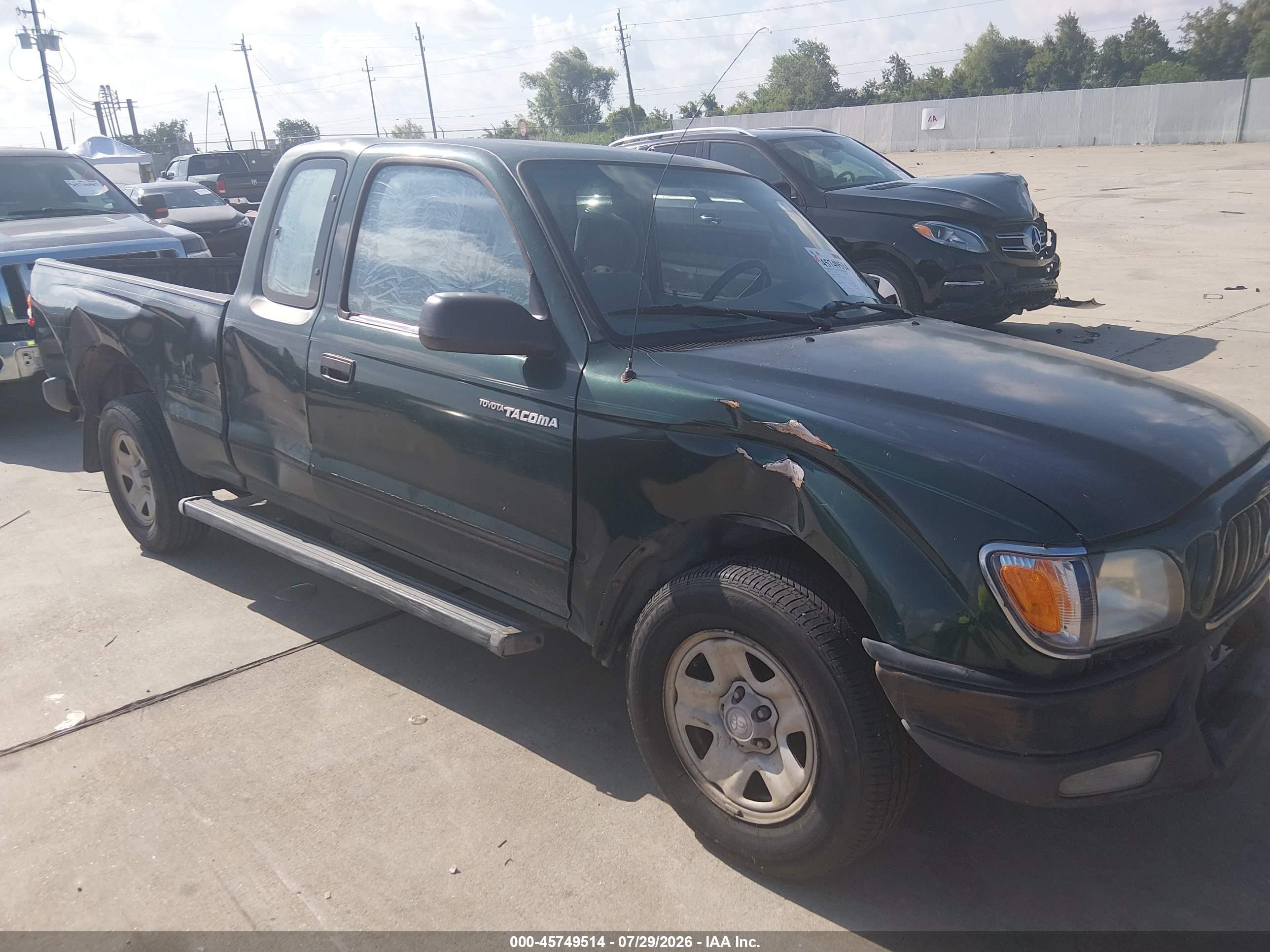 2002 Toyota Tacoma   Green vin: 5TEVL52N42Z066508