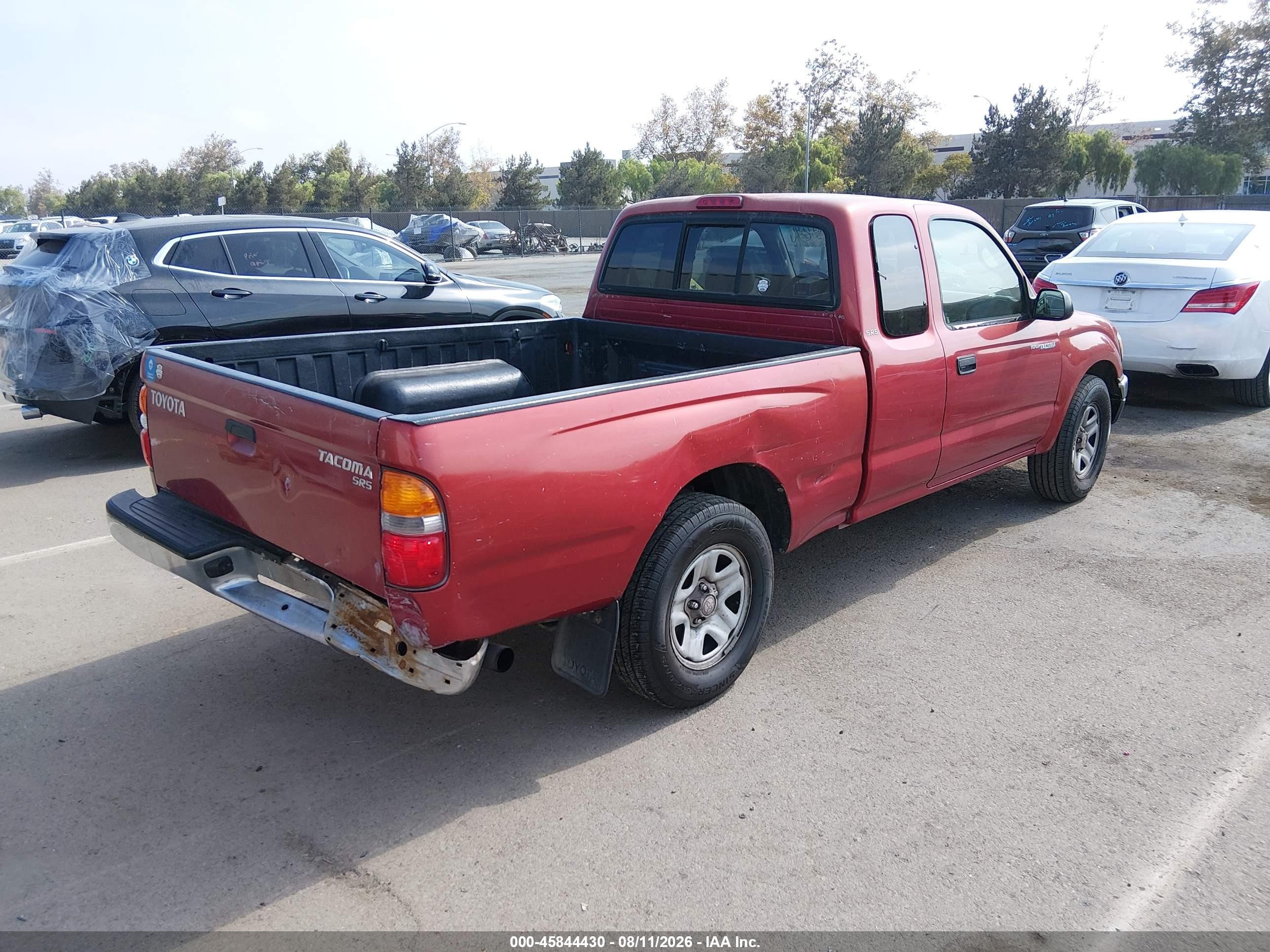 2004 Toyota Tacoma Бордовый vin: 5TEVL52N44Z333567