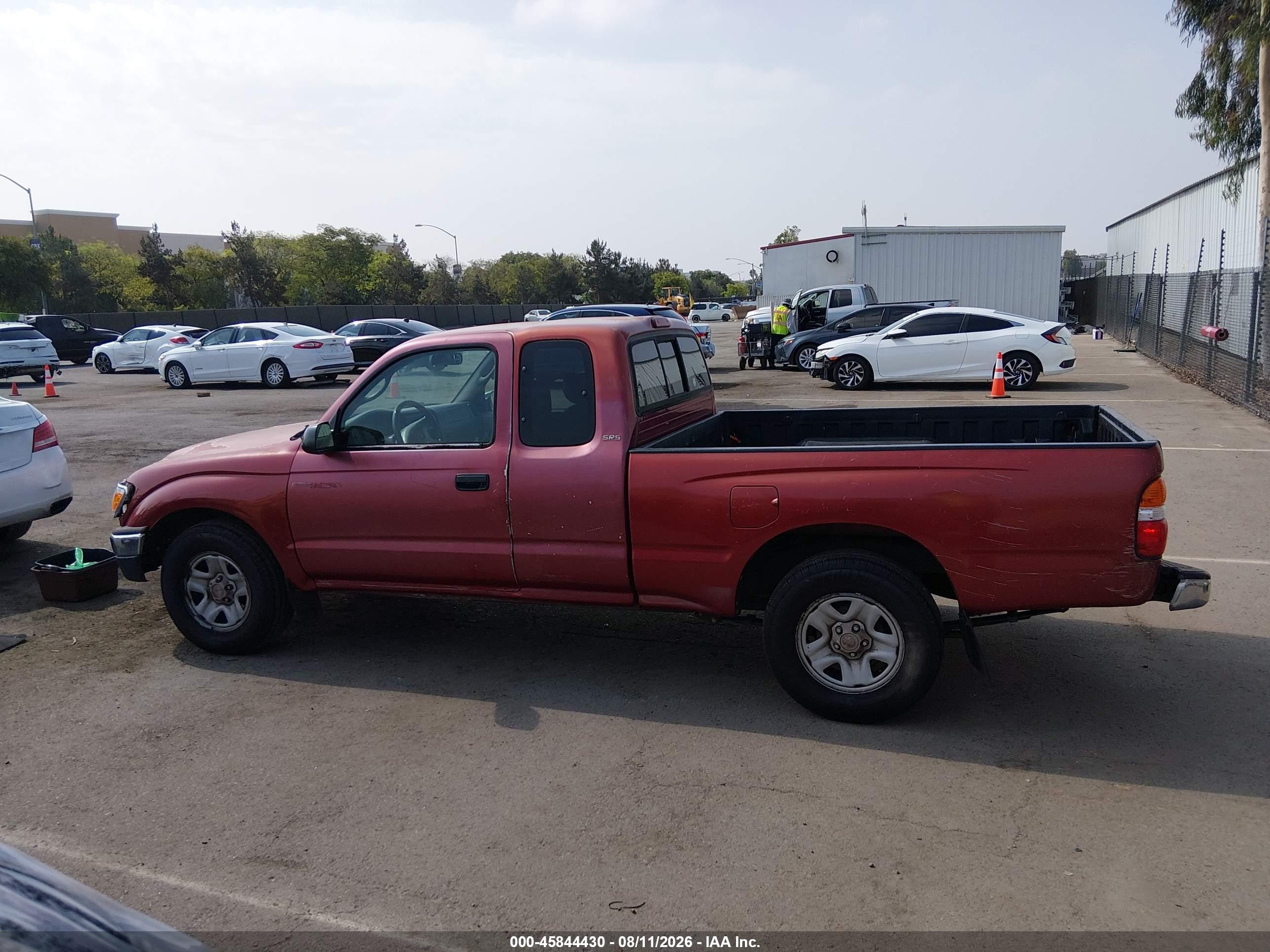 2004 Toyota Tacoma Бордовый vin: 5TEVL52N44Z333567