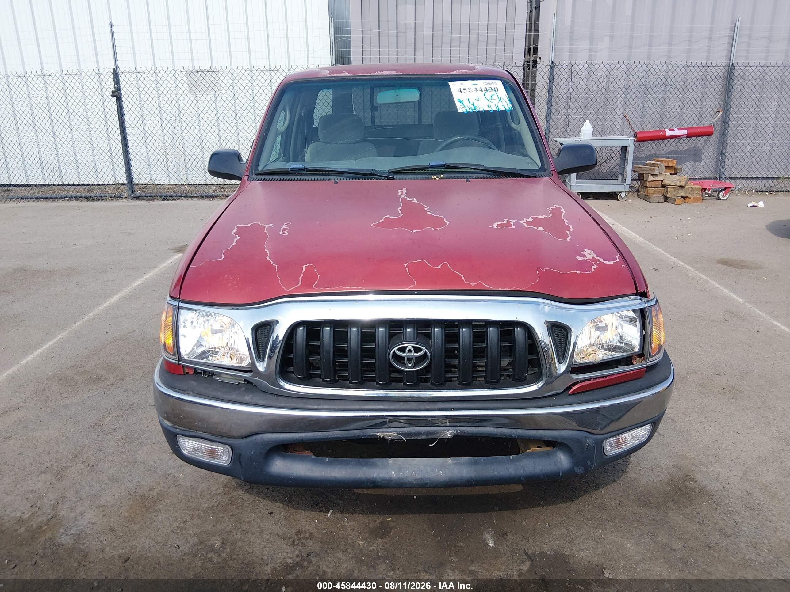 2004 Toyota Tacoma Бордовый vin: 5TEVL52N44Z333567