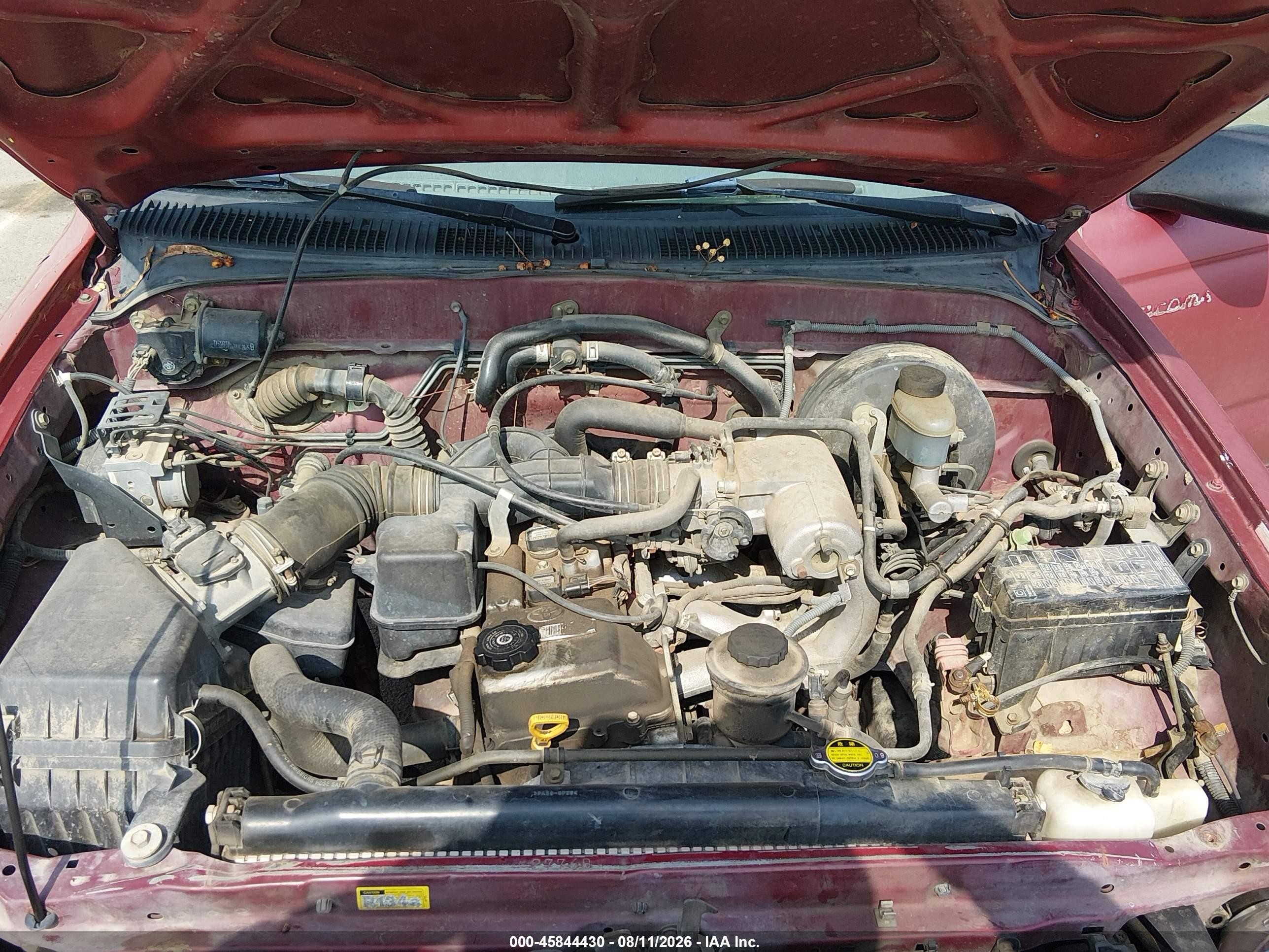 2004 Toyota Tacoma Бордовый vin: 5TEVL52N44Z333567