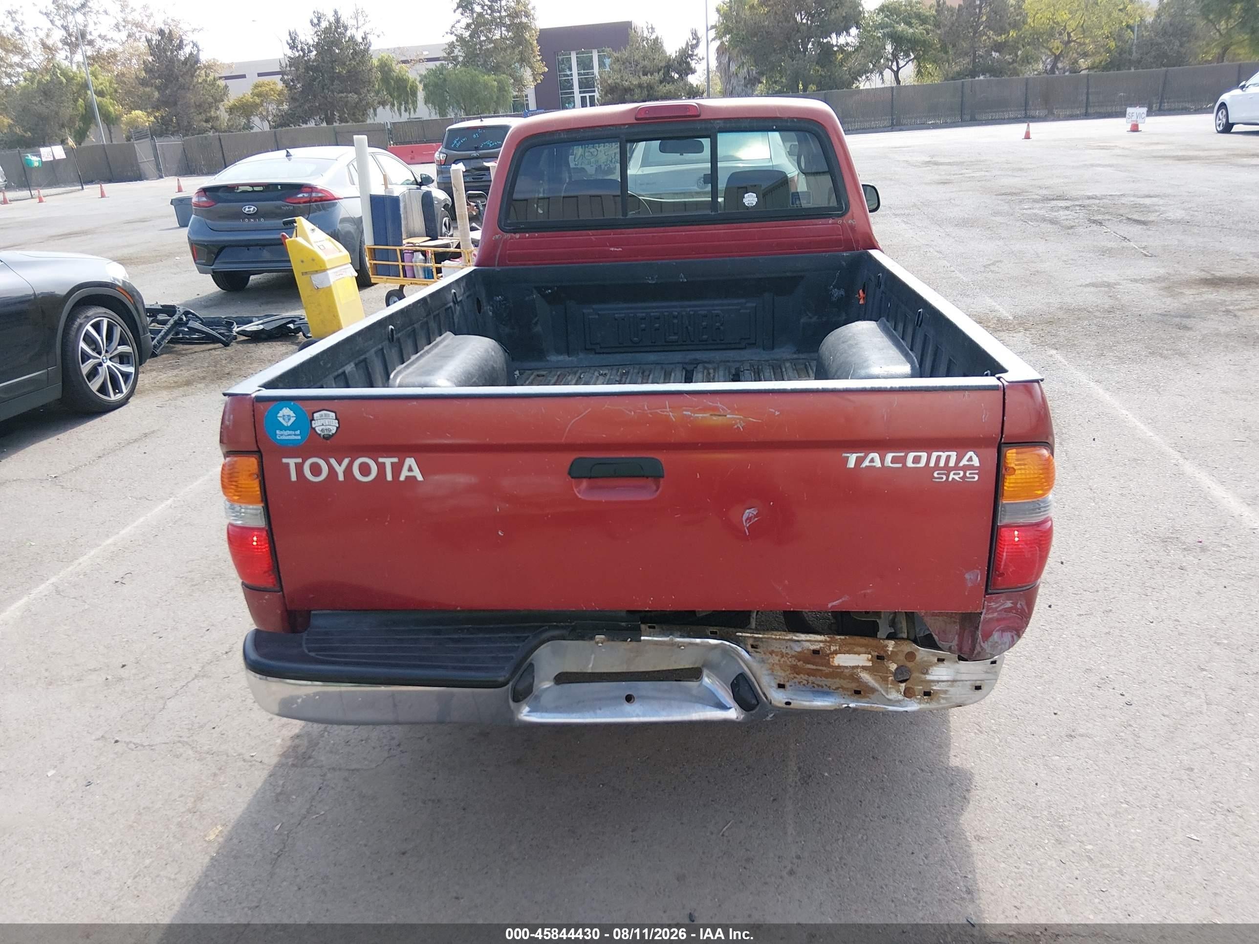 2004 Toyota Tacoma Бордовый vin: 5TEVL52N44Z333567